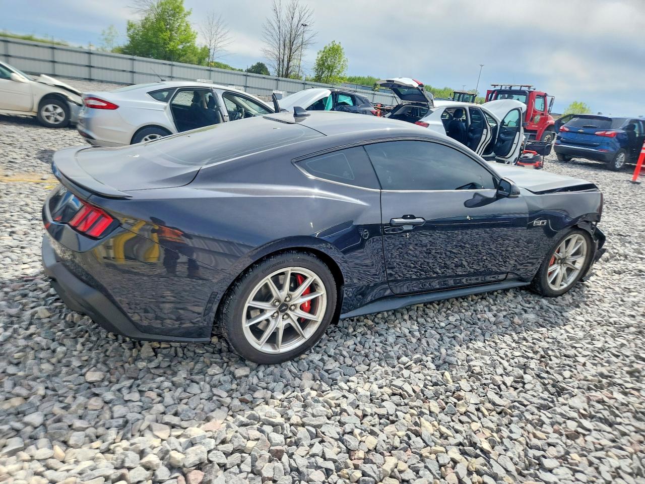 2024 Ford Mustang Gt Серый vin: 1FA6P8CF3R5401164