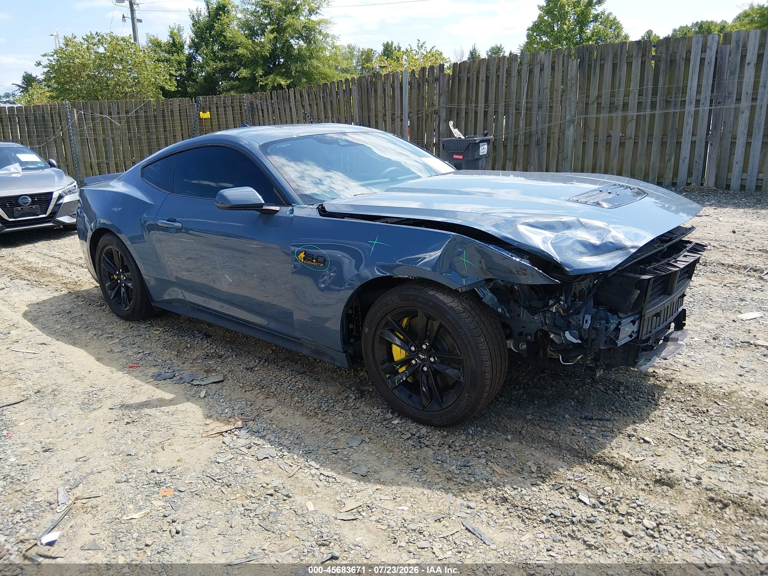 2026 Ford Mustang Gt Fastback Синий vin: 1FA6P8CF3T5400054