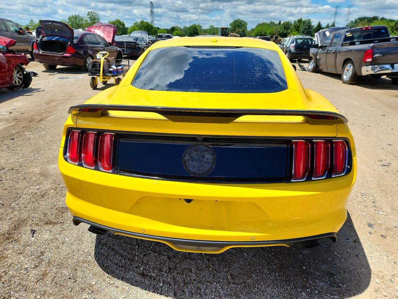 2015 Ford Mustang Gt Yellow vin: 1FA6P8CF4F5304812
