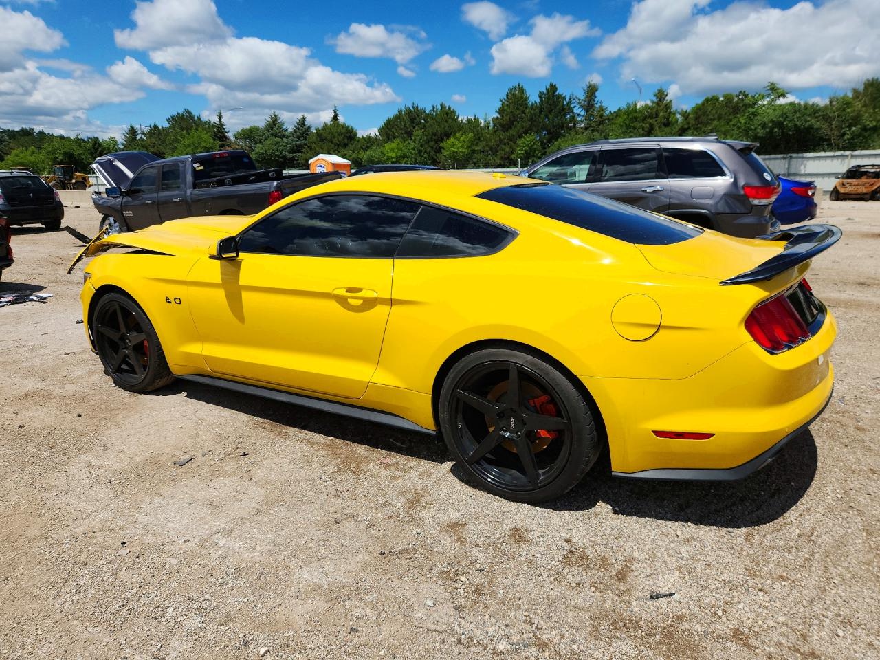 2015 Ford Mustang Gt Yellow vin: 1FA6P8CF4F5304812