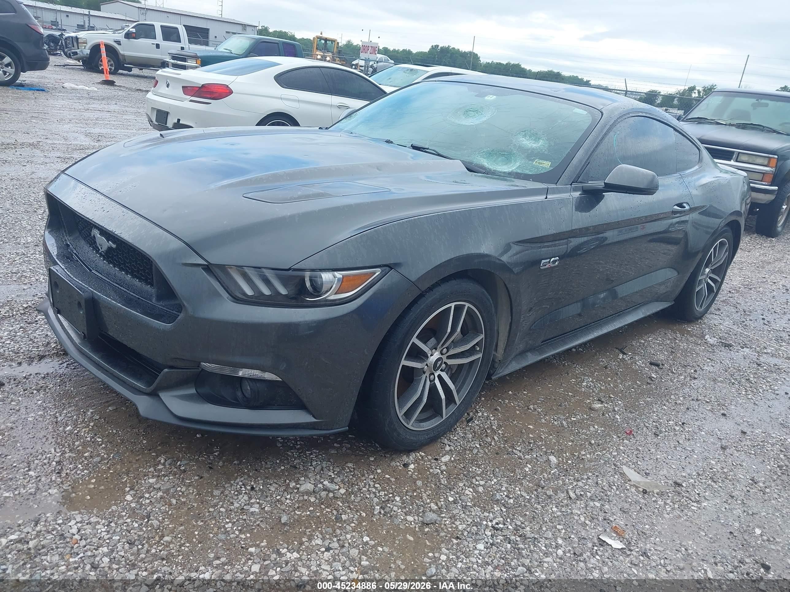 2015 Ford Mustang Gt Premium Gray vin: 1FA6P8CF4F5305331