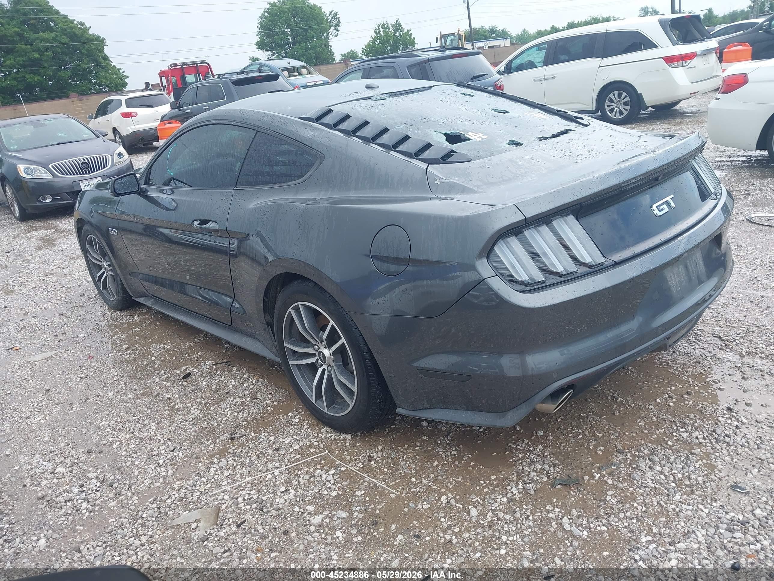 2015 Ford Mustang Gt Premium Gray vin: 1FA6P8CF4F5305331