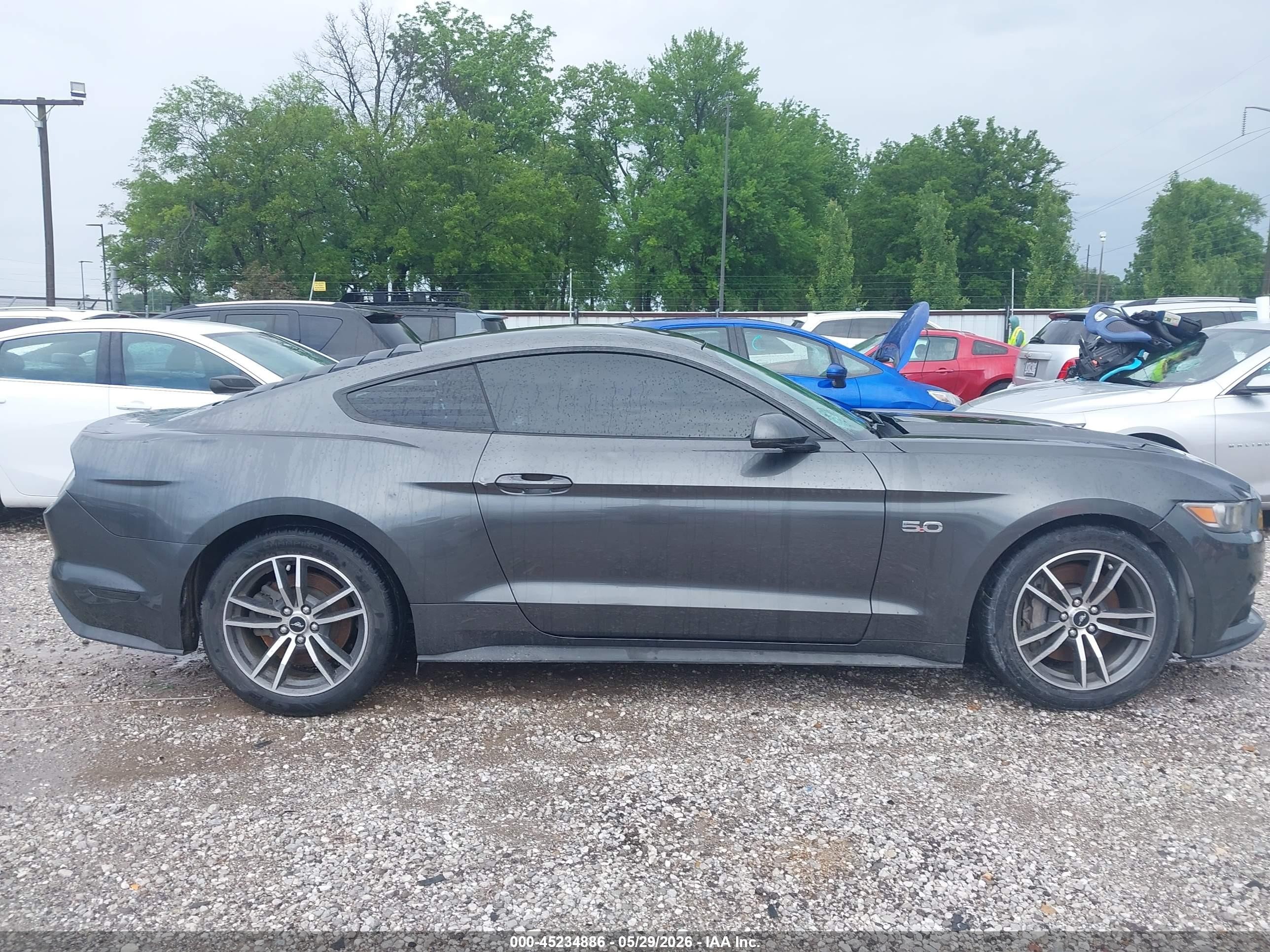 2015 Ford Mustang Gt Premium Gray vin: 1FA6P8CF4F5305331