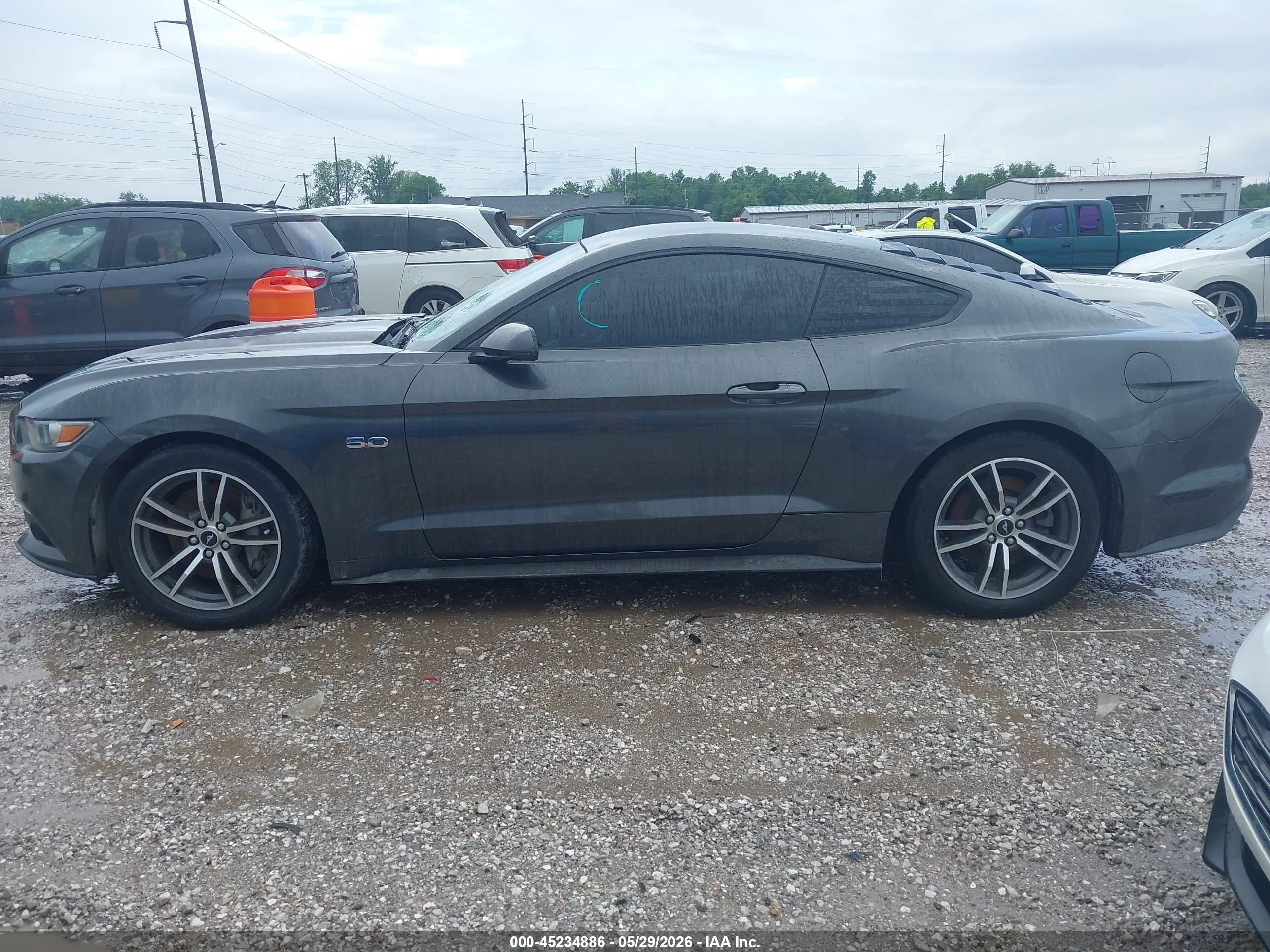2015 Ford Mustang Gt Premium Gray vin: 1FA6P8CF4F5305331