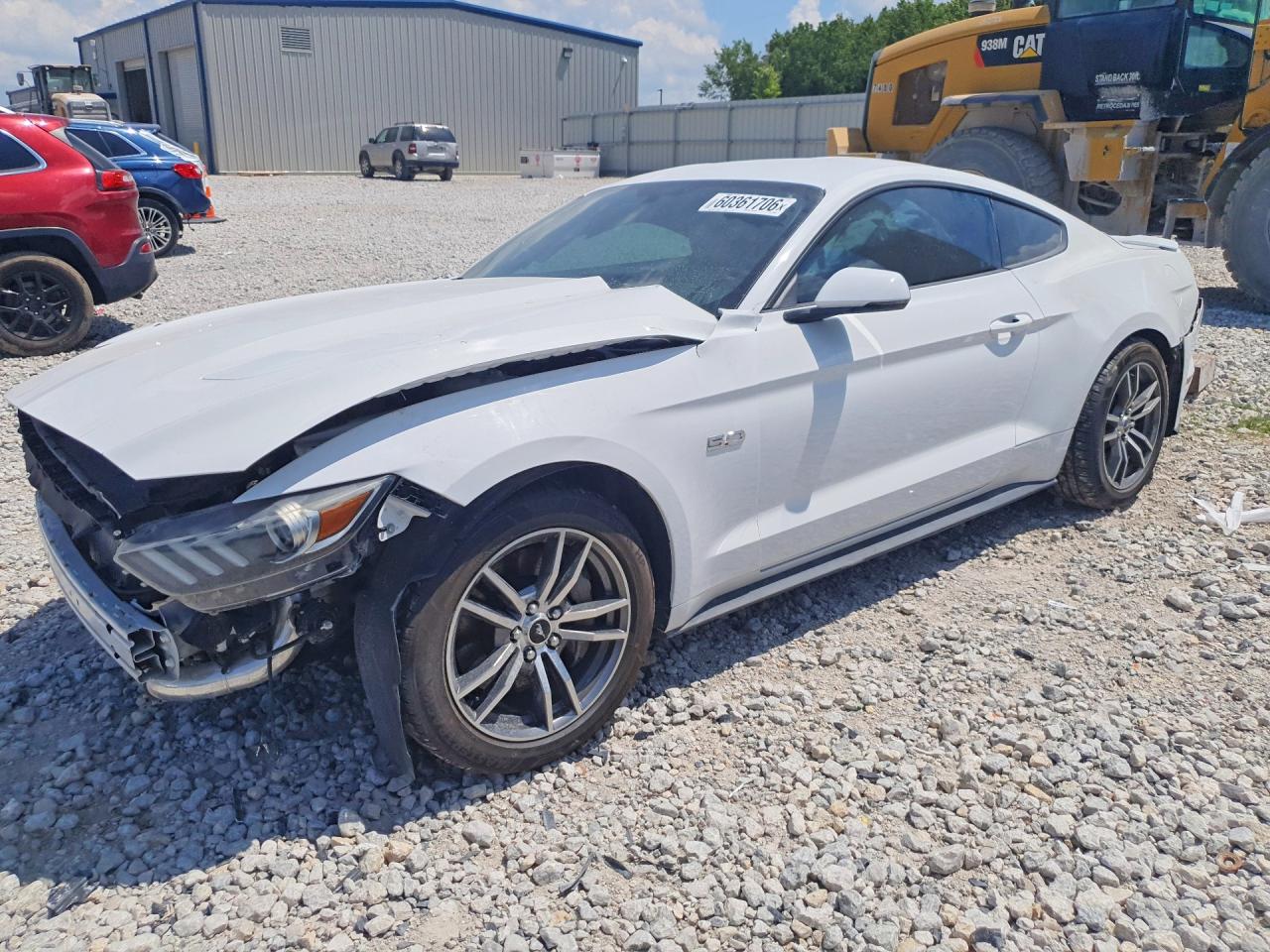 2015 Ford Mustang Gt White vin: 1FA6P8CF4F5320881