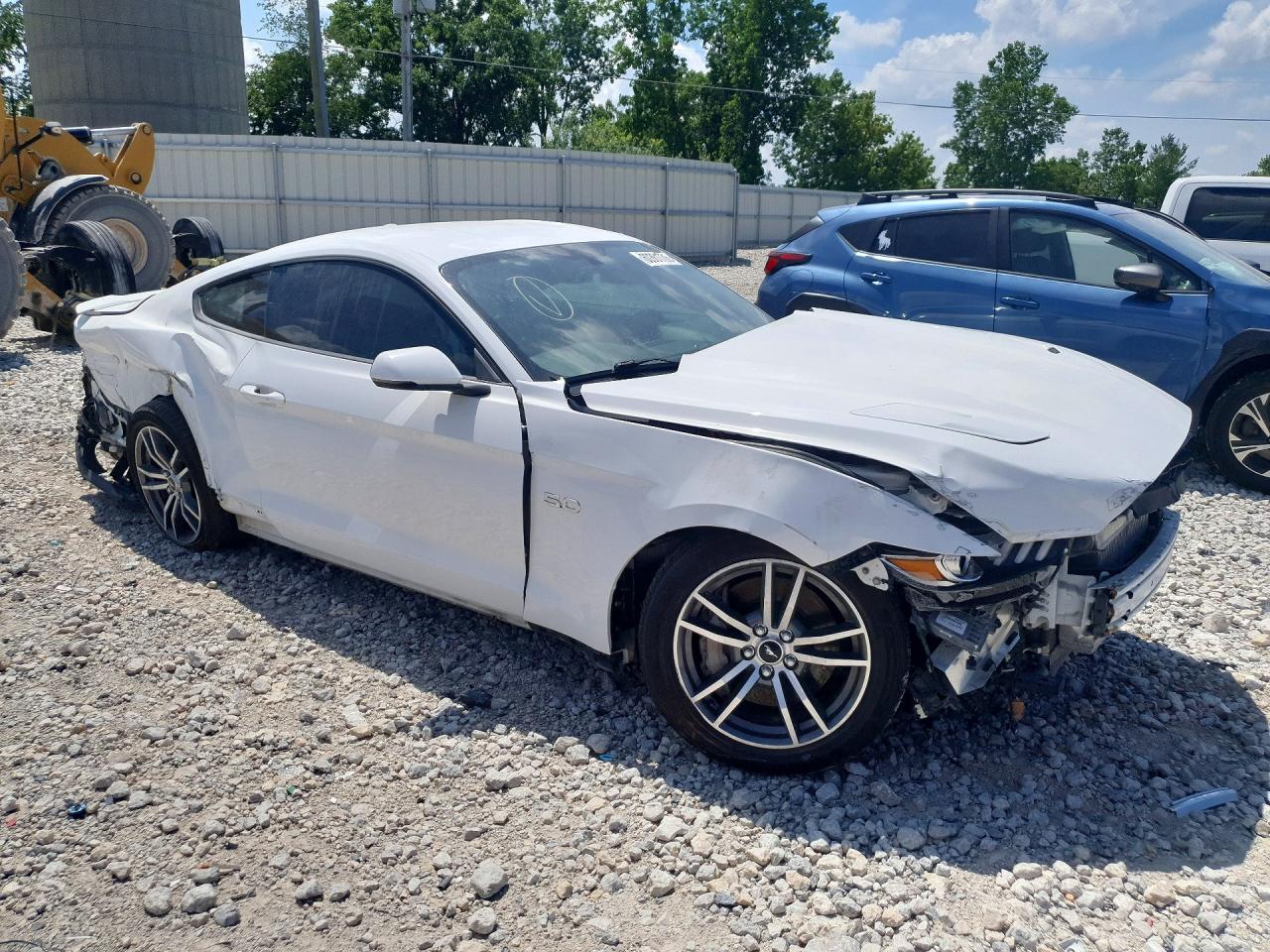 2015 Ford Mustang Gt White vin: 1FA6P8CF4F5320881