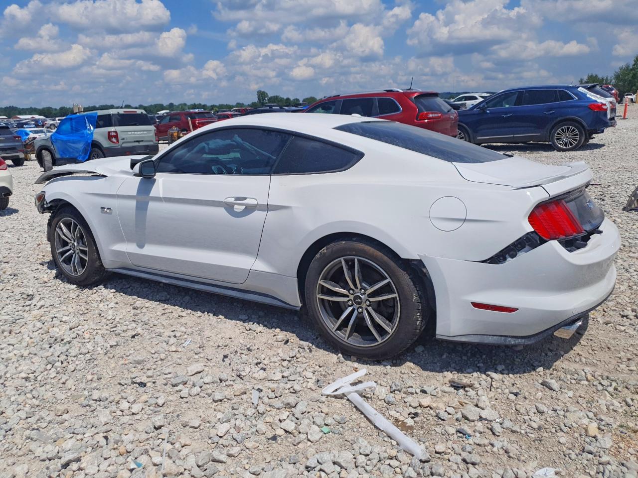 2015 Ford Mustang Gt White vin: 1FA6P8CF4F5320881
