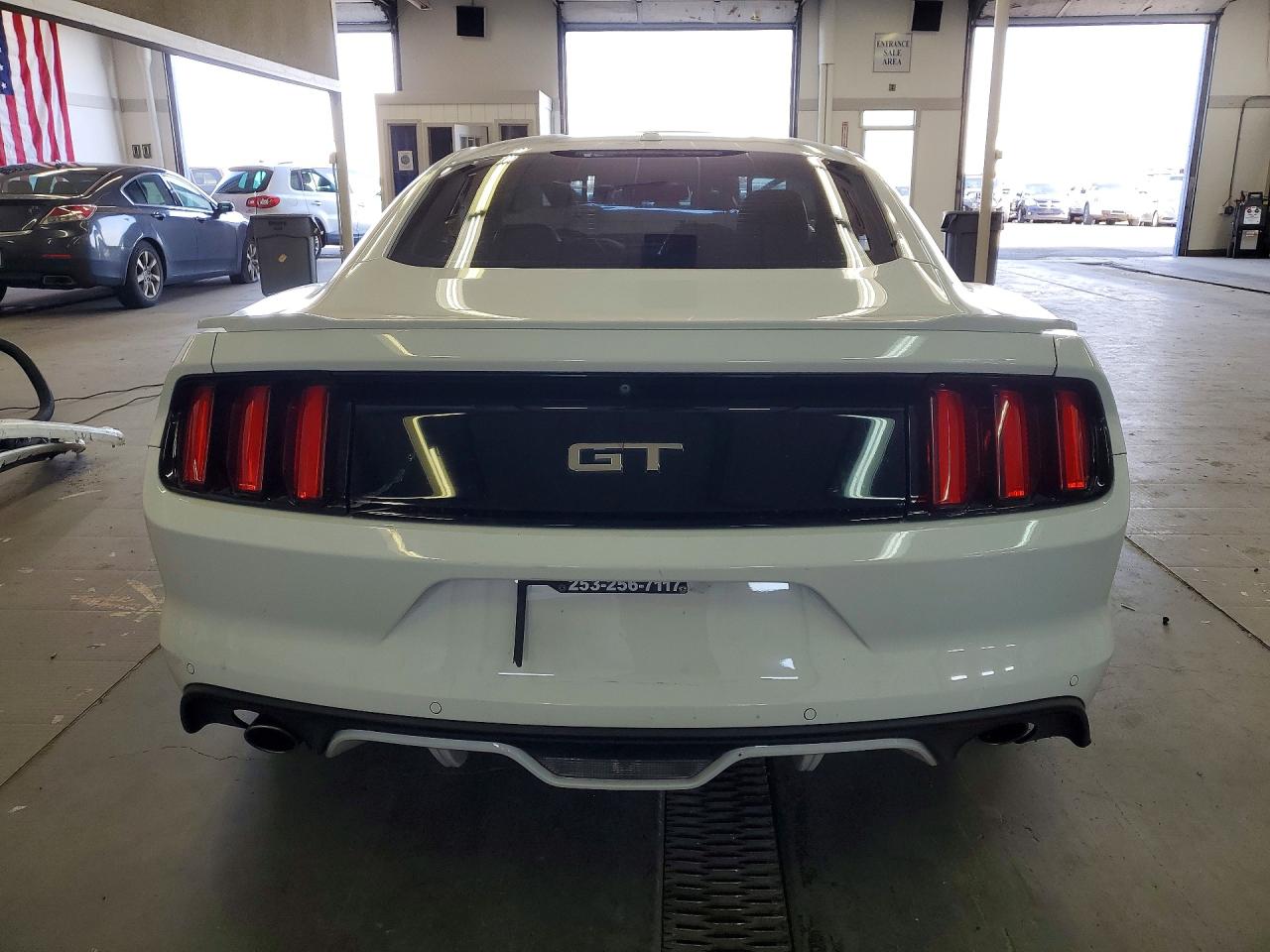 2015 Ford Mustang Gt White vin: 1FA6P8CF4F5341312