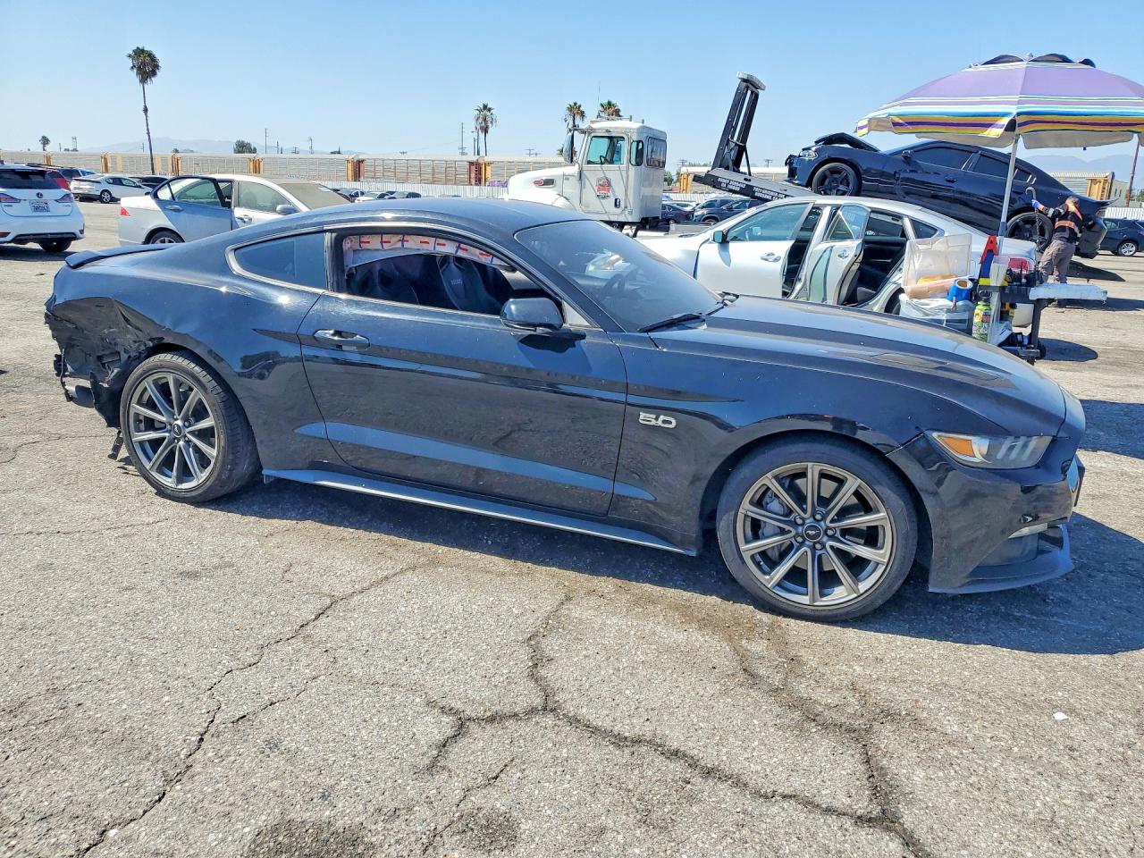 2015 Ford Mustang Gt Черный vin: 1FA6P8CF4F5343173