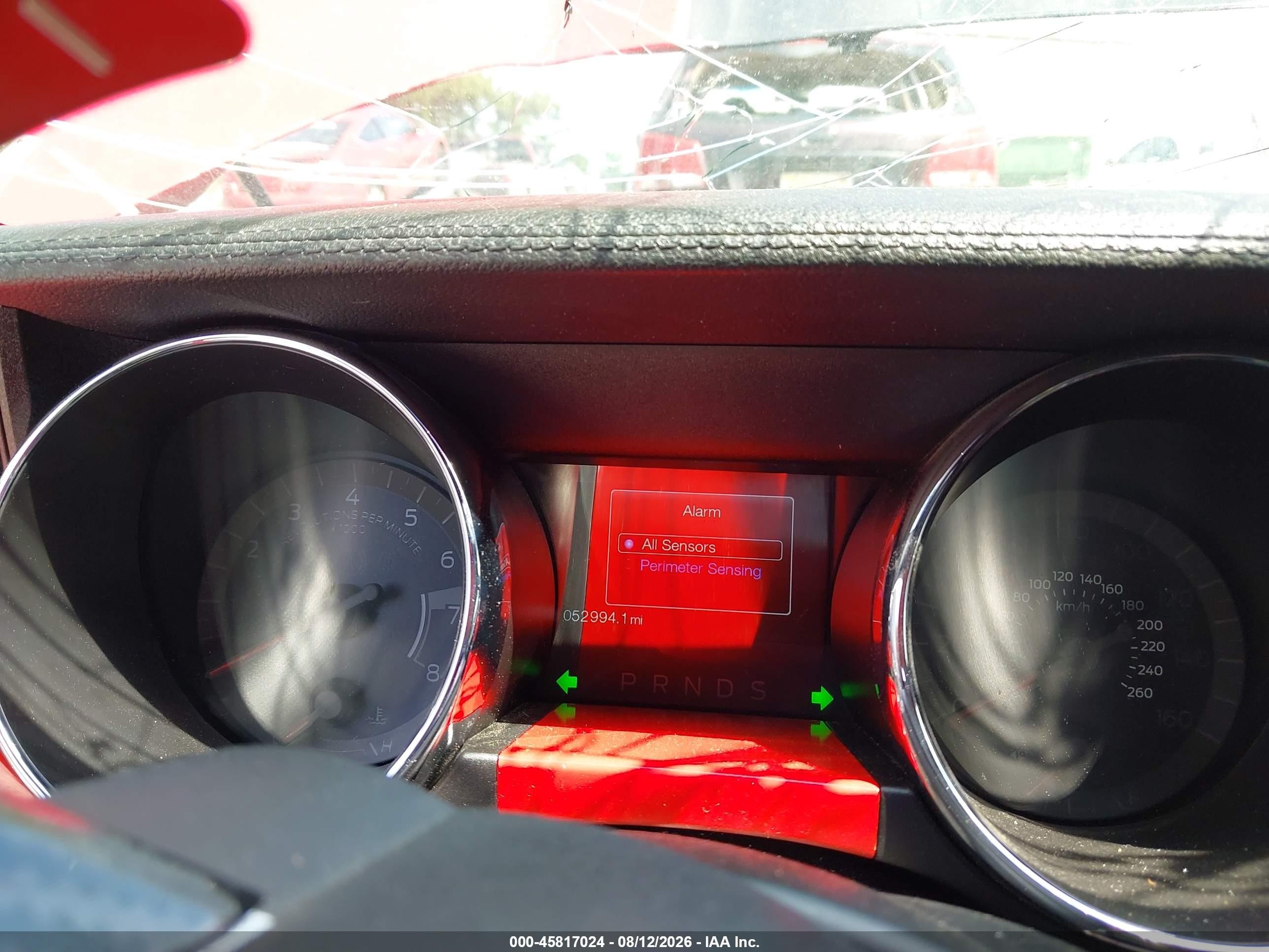 2015 Ford Mustang Gt Premium Red vin: 1FA6P8CF4F5379476