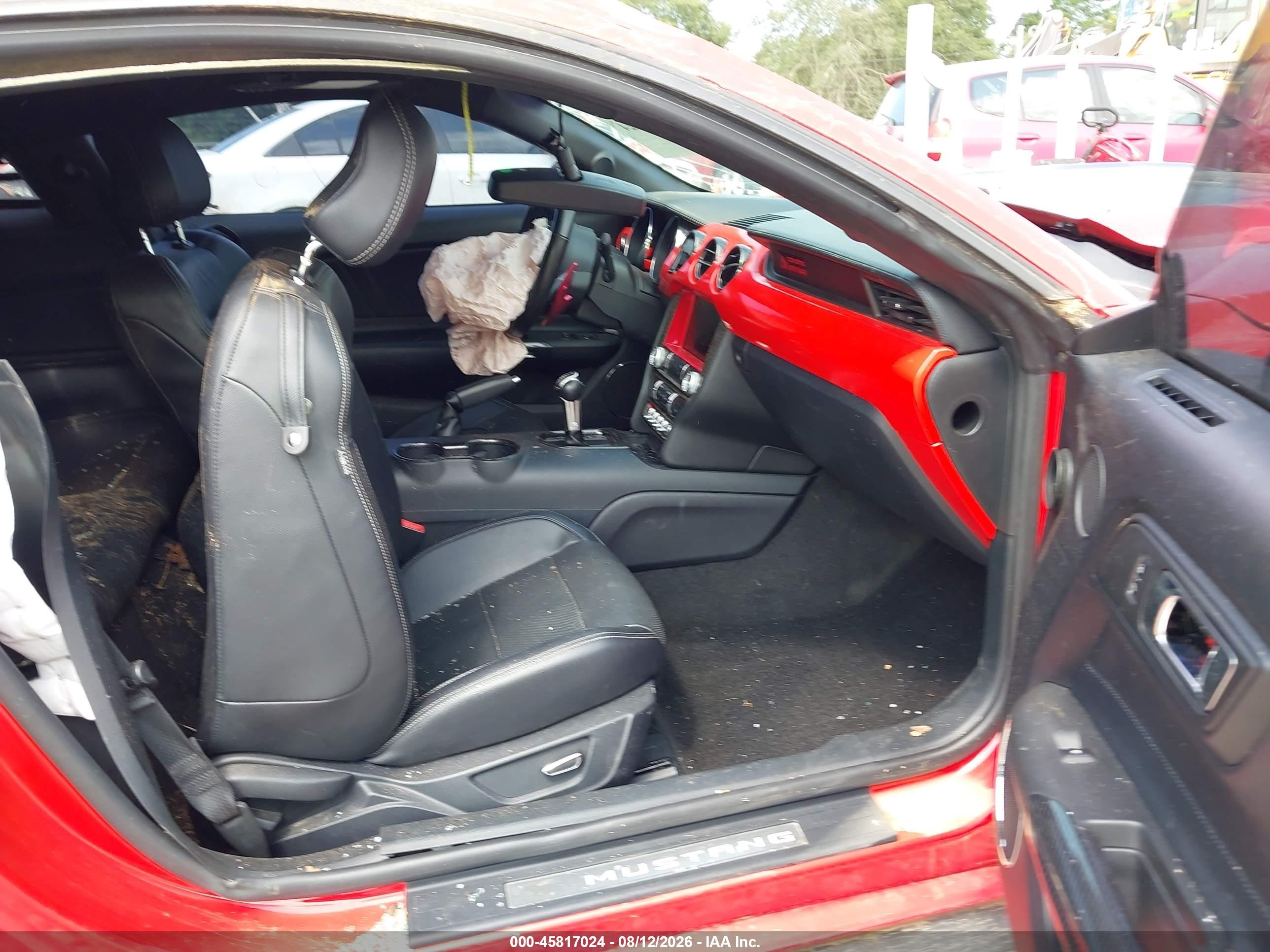2015 Ford Mustang Gt Premium Red vin: 1FA6P8CF4F5379476