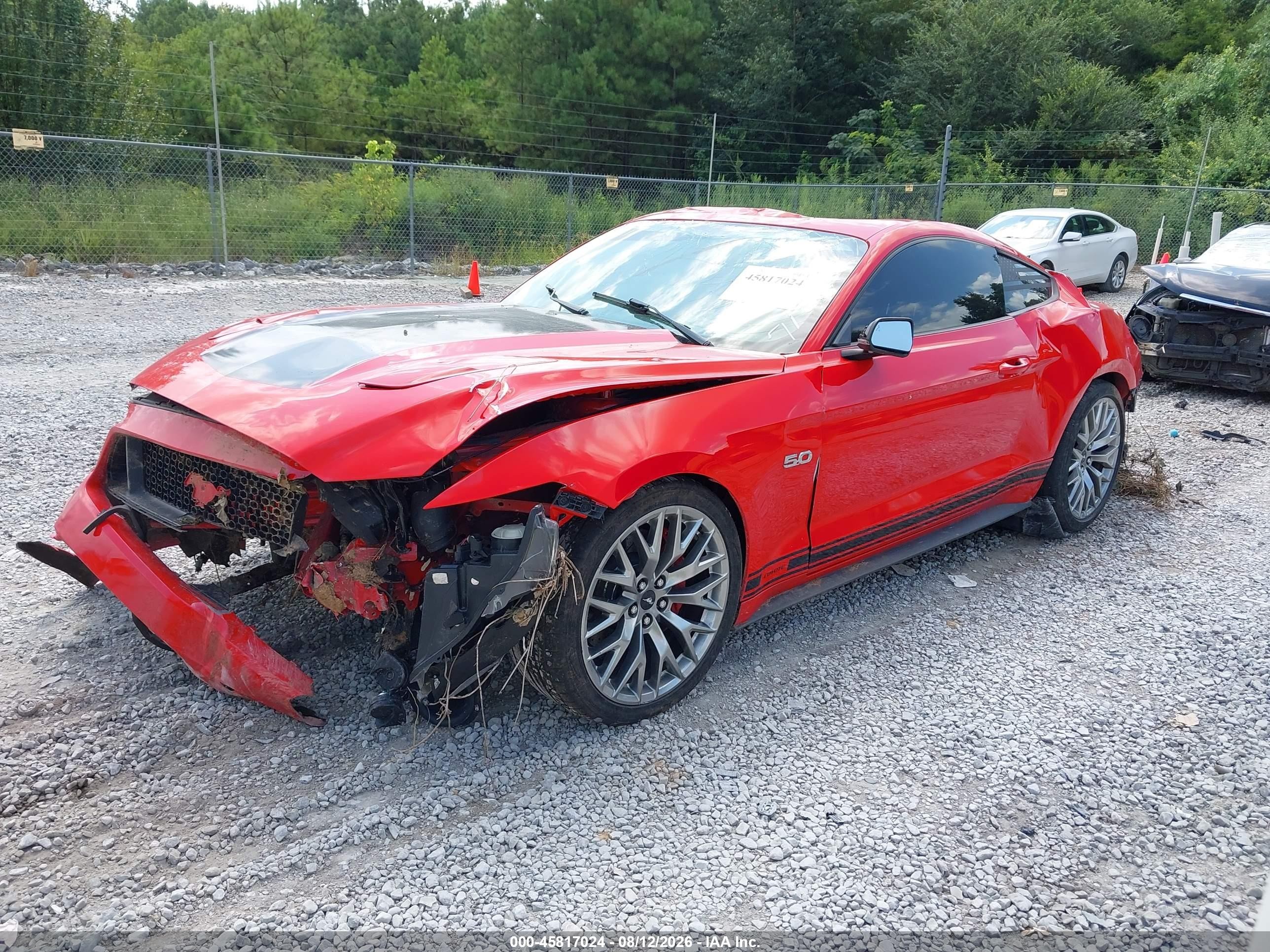 2015 Ford Mustang Gt Premium Red vin: 1FA6P8CF4F5379476