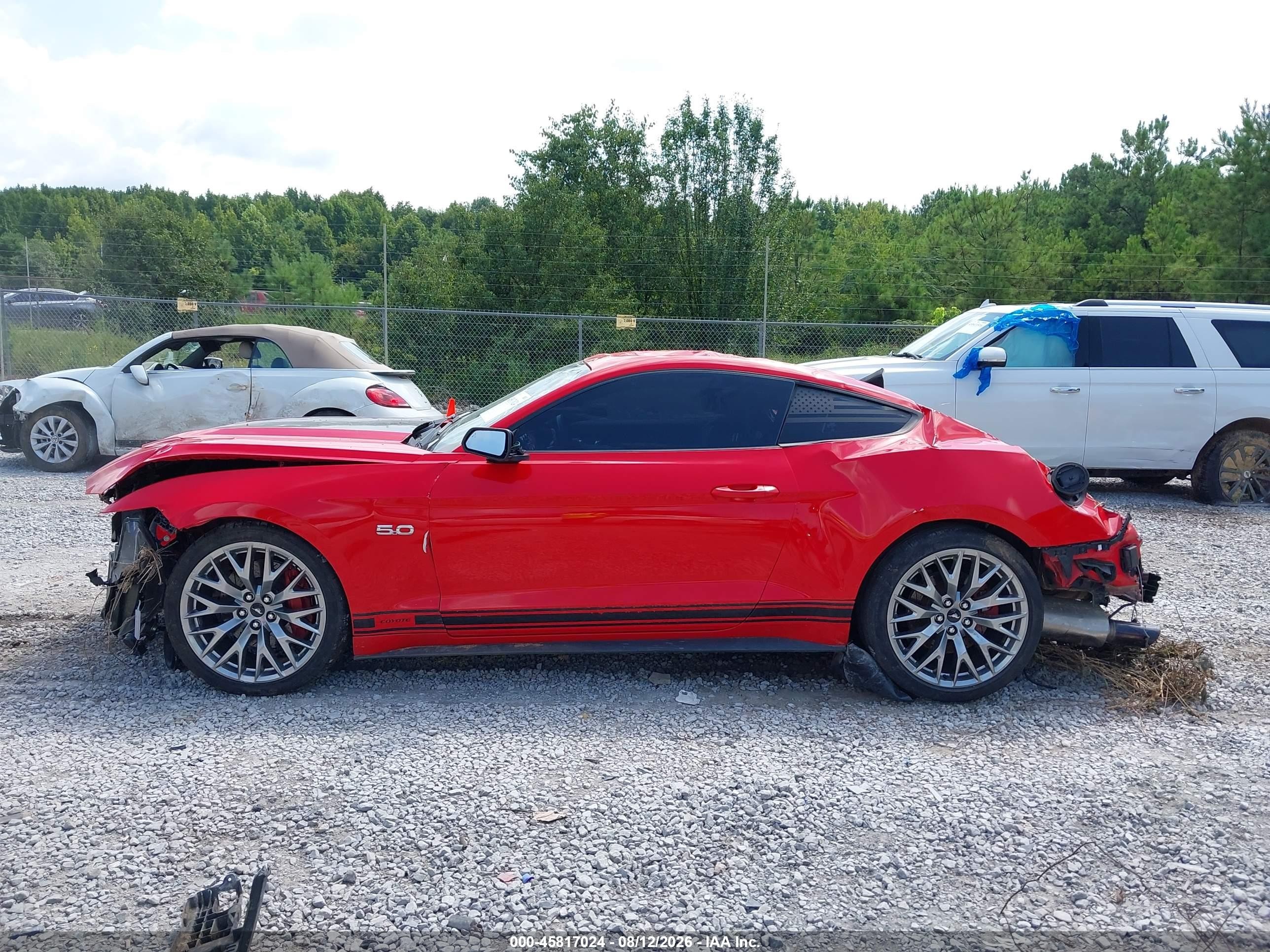 2015 Ford Mustang Gt Premium Red vin: 1FA6P8CF4F5379476