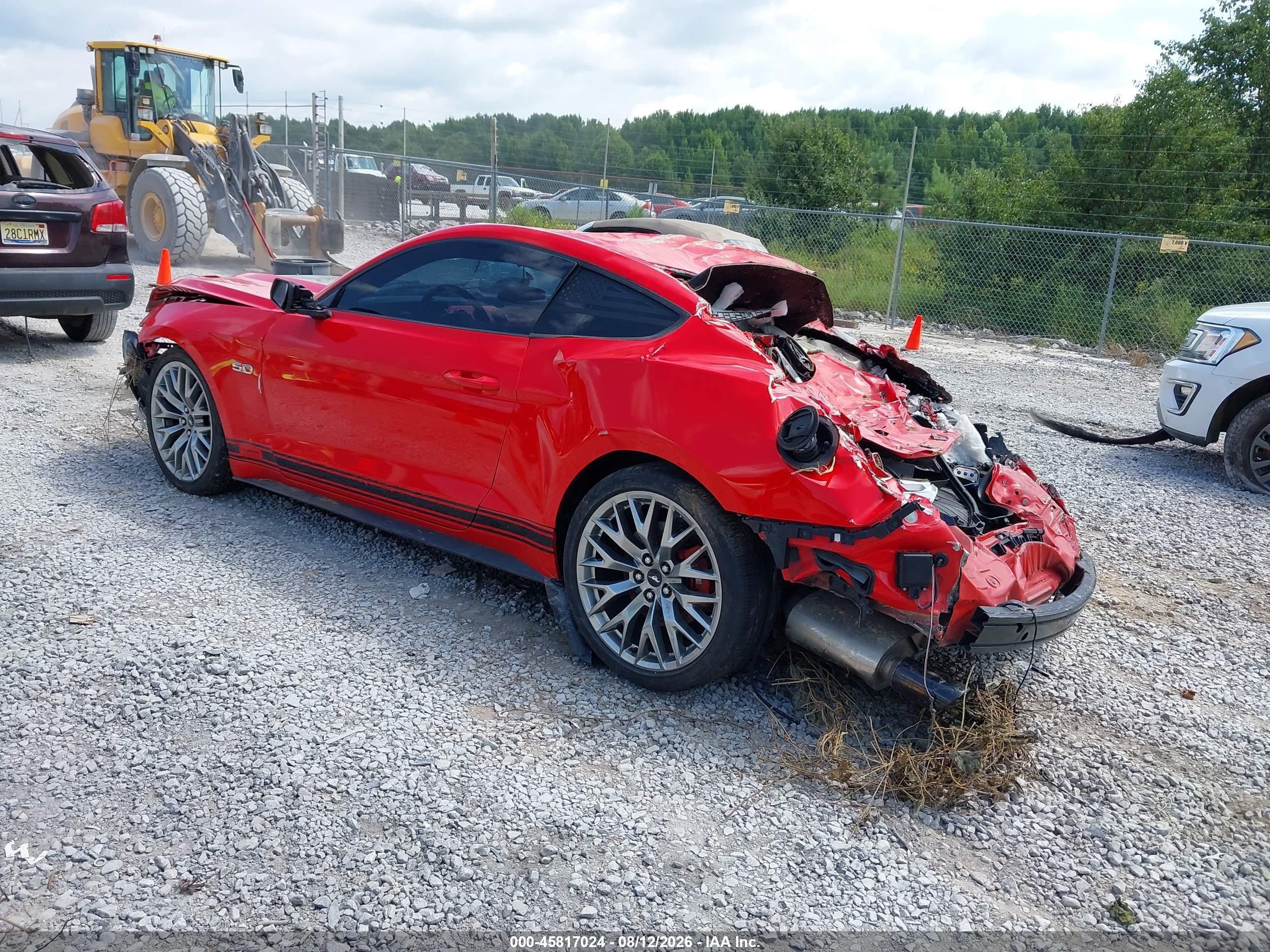2015 Ford Mustang Gt Premium Red vin: 1FA6P8CF4F5379476