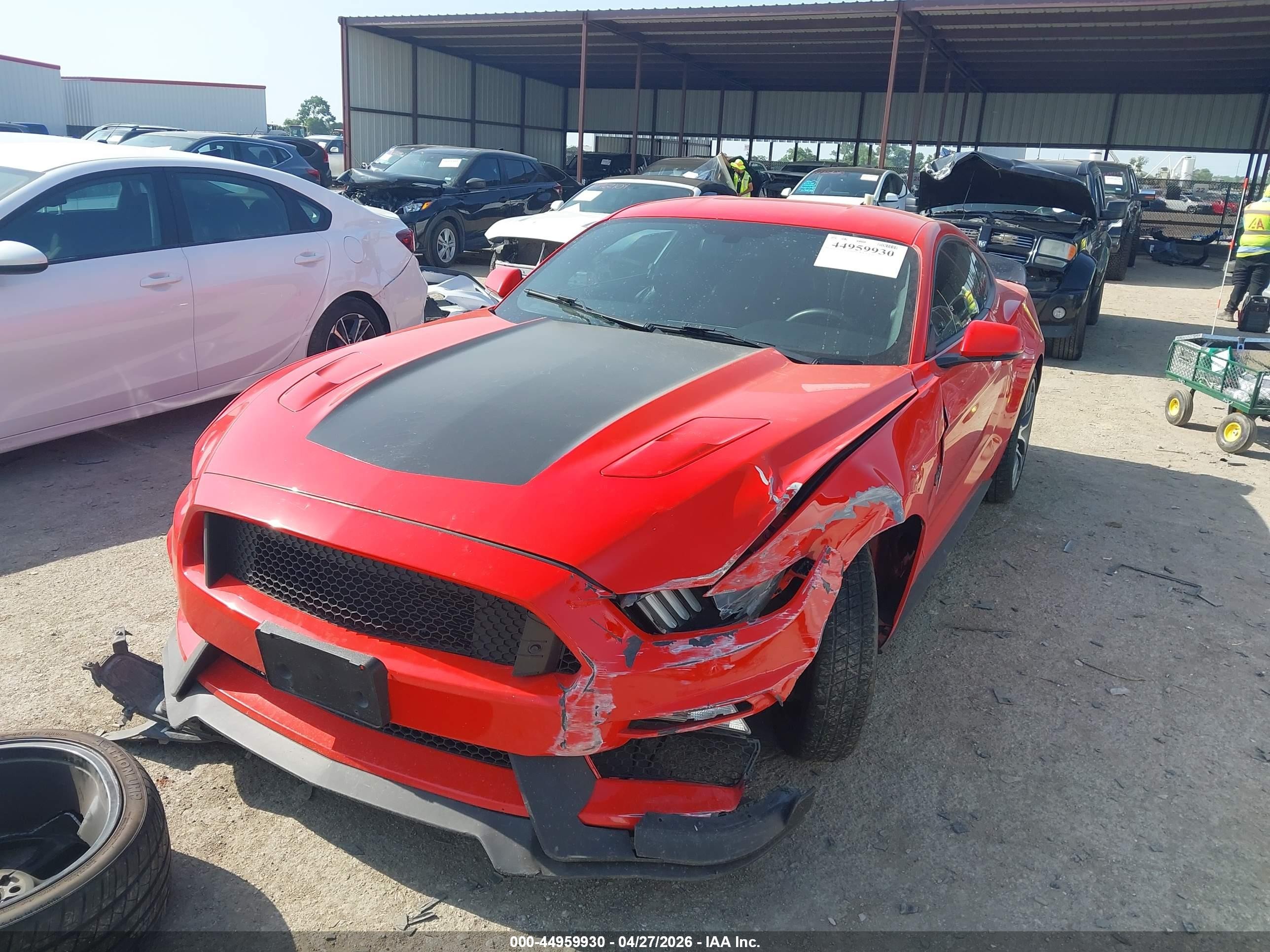 2015 Ford Mustang Gt Premium Red vin: 1FA6P8CF4F5407941
