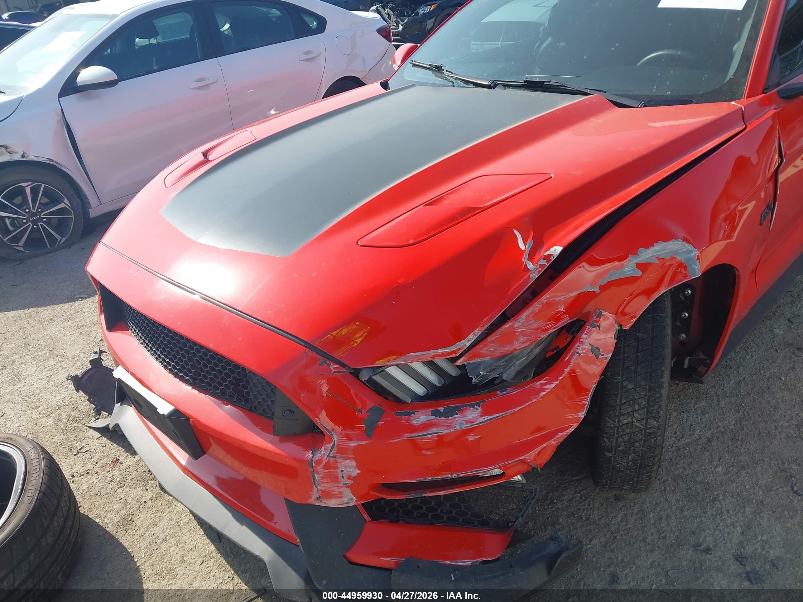 2015 Ford Mustang Gt Premium Red vin: 1FA6P8CF4F5407941