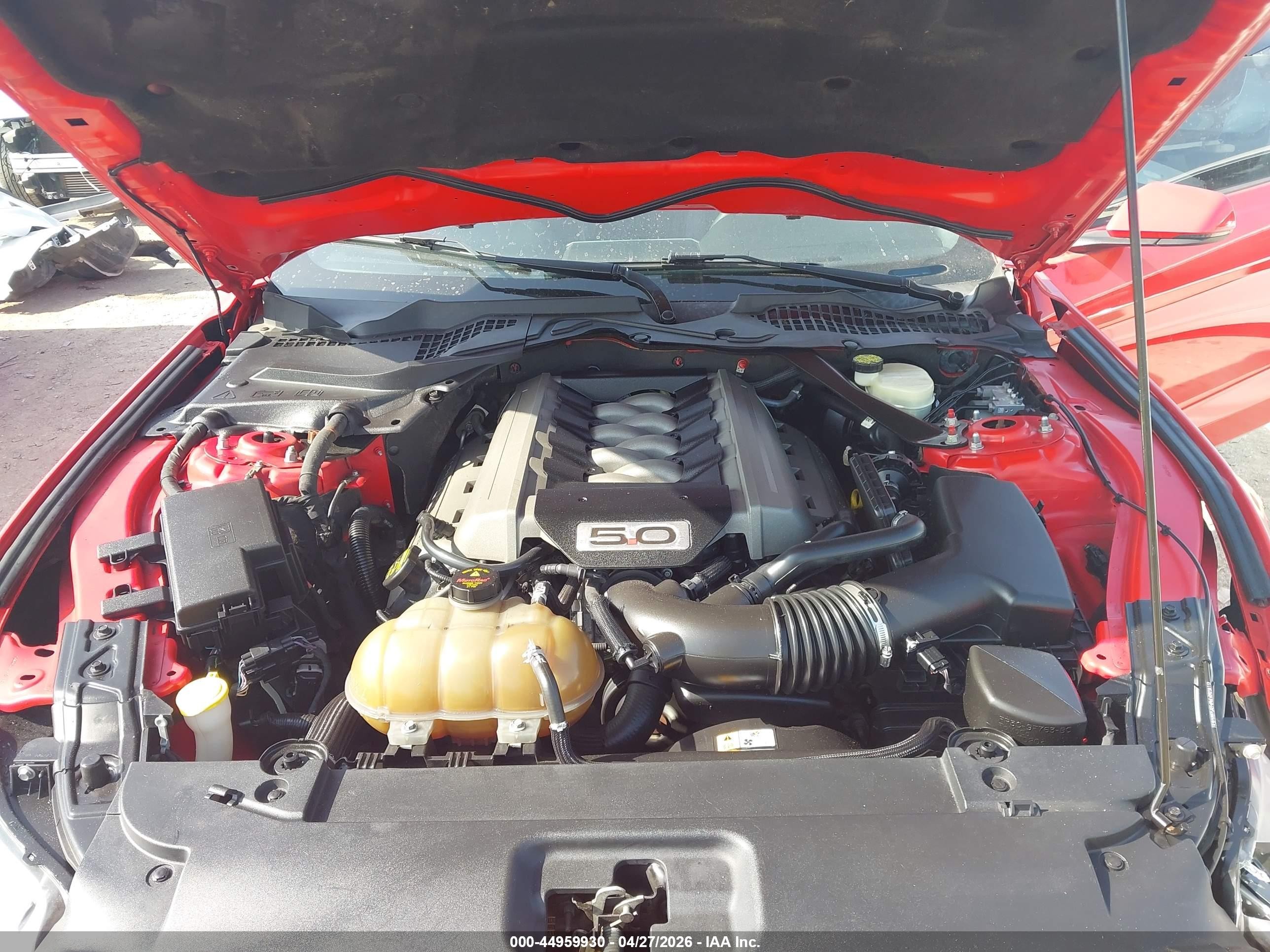 2015 Ford Mustang Gt Premium Red vin: 1FA6P8CF4F5407941