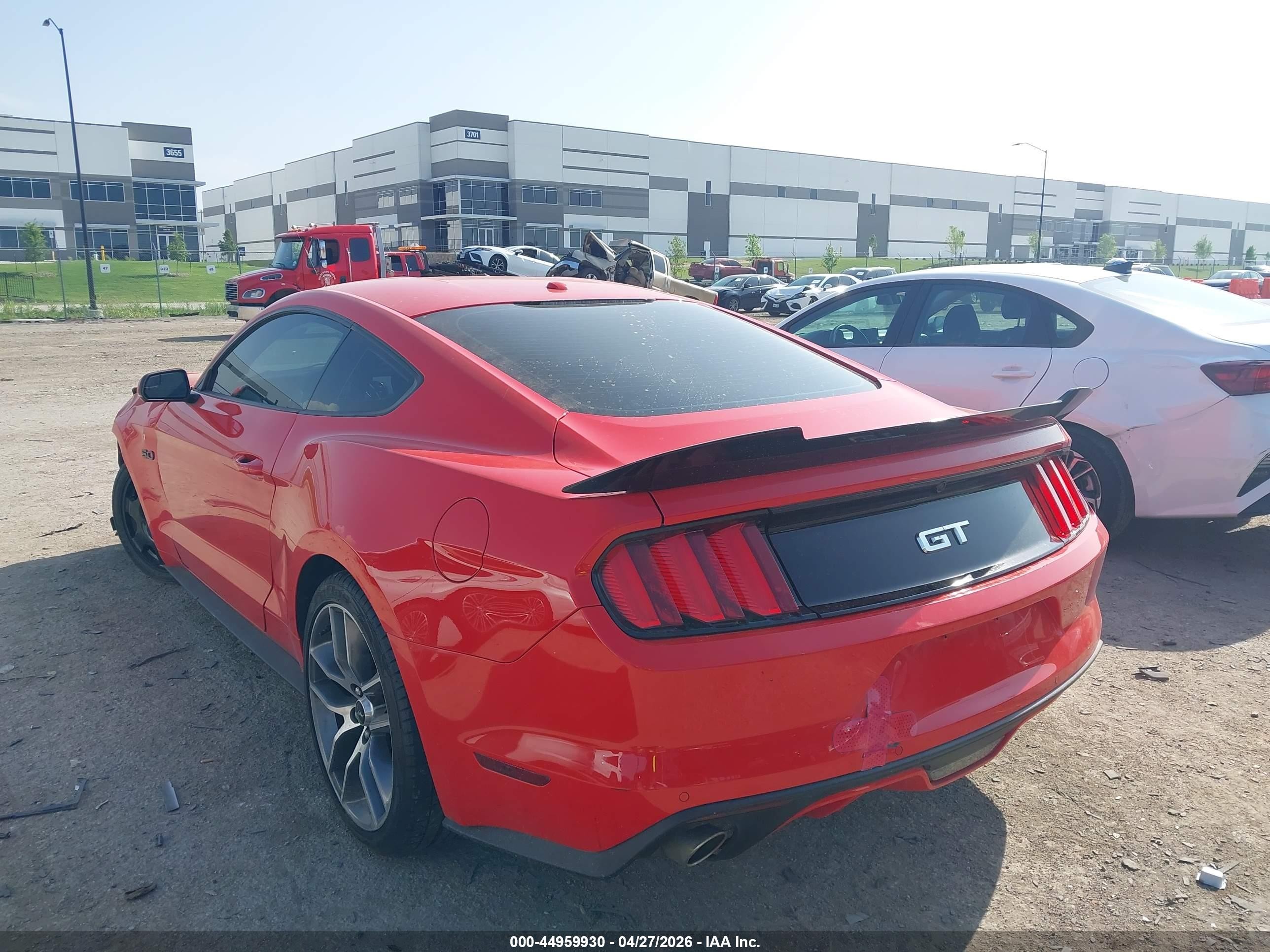 2015 Ford Mustang Gt Premium Red vin: 1FA6P8CF4F5407941