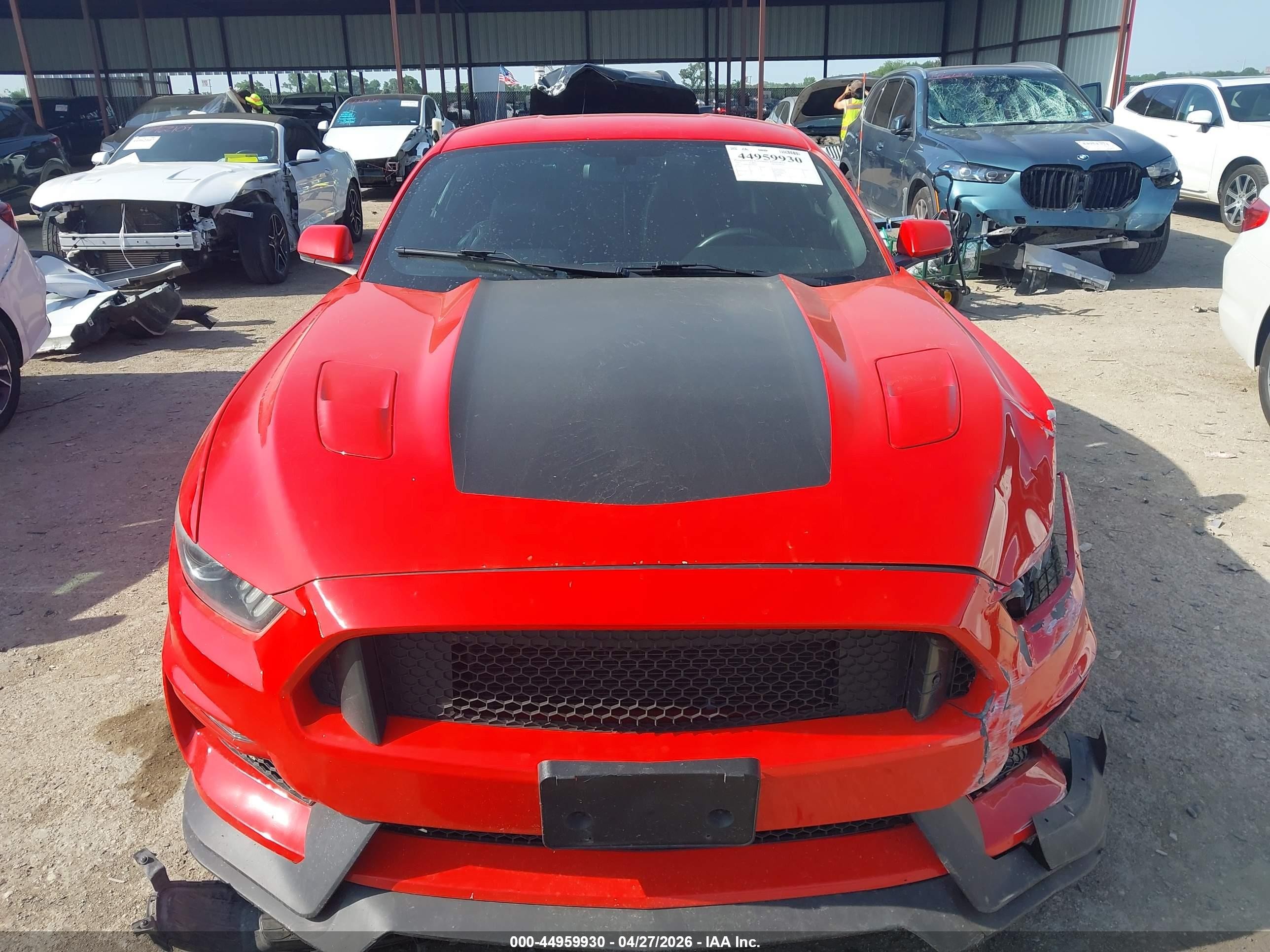 2015 Ford Mustang Gt Premium Red vin: 1FA6P8CF4F5407941