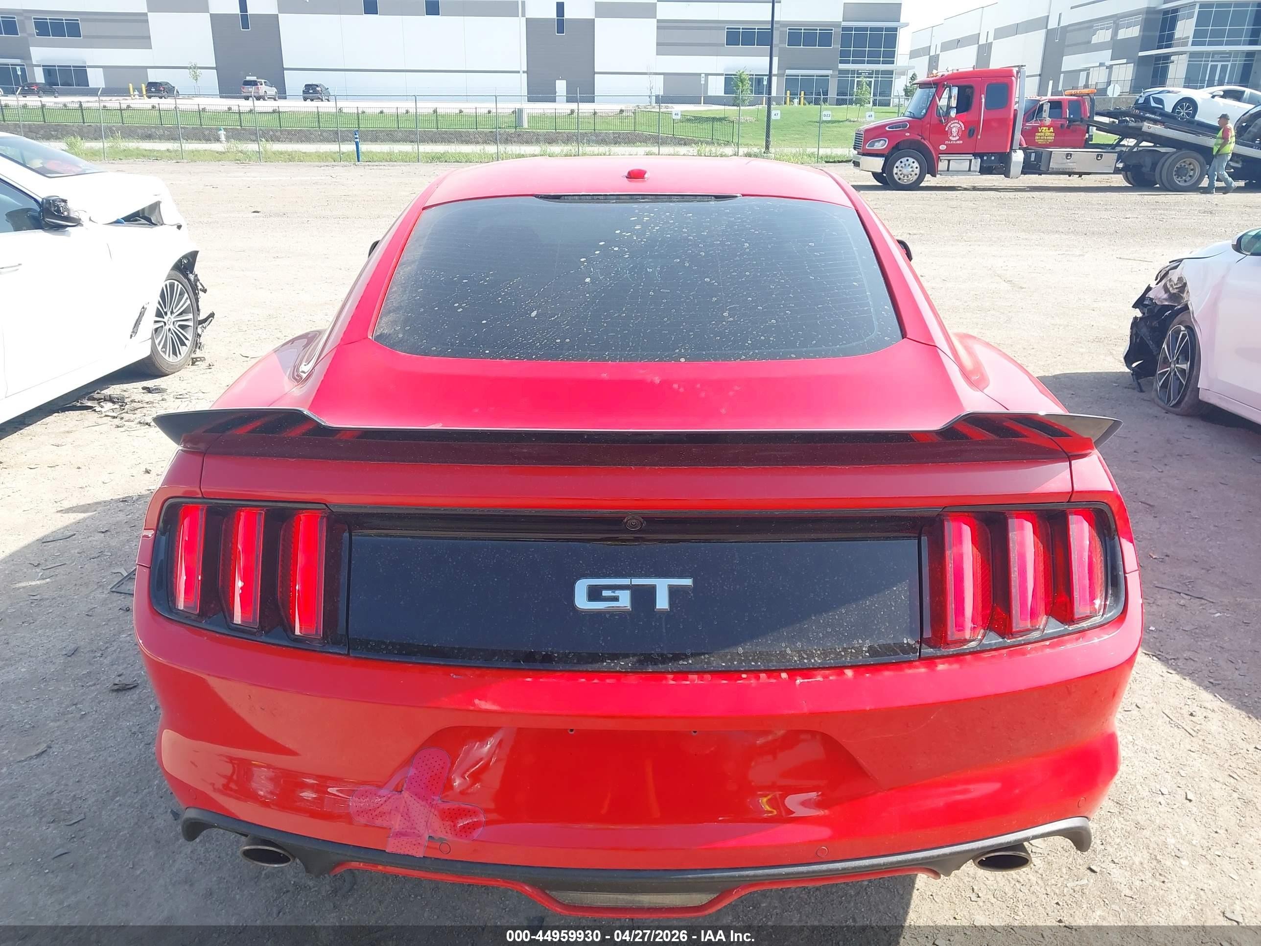 2015 Ford Mustang Gt Premium Red vin: 1FA6P8CF4F5407941