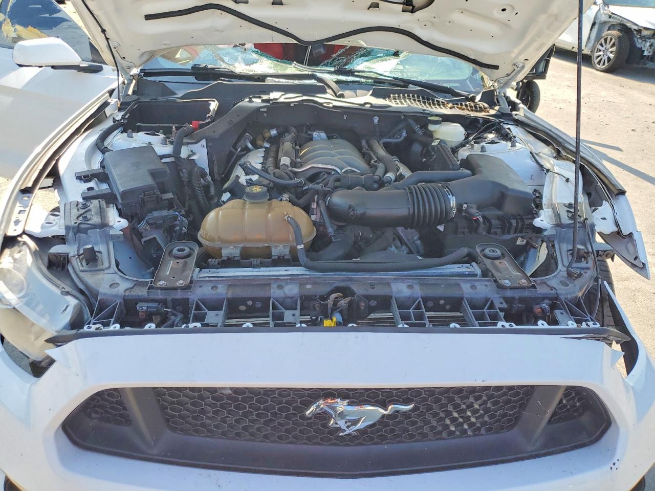 2015 Ford Mustang Gt White vin: 1FA6P8CF4F5417420