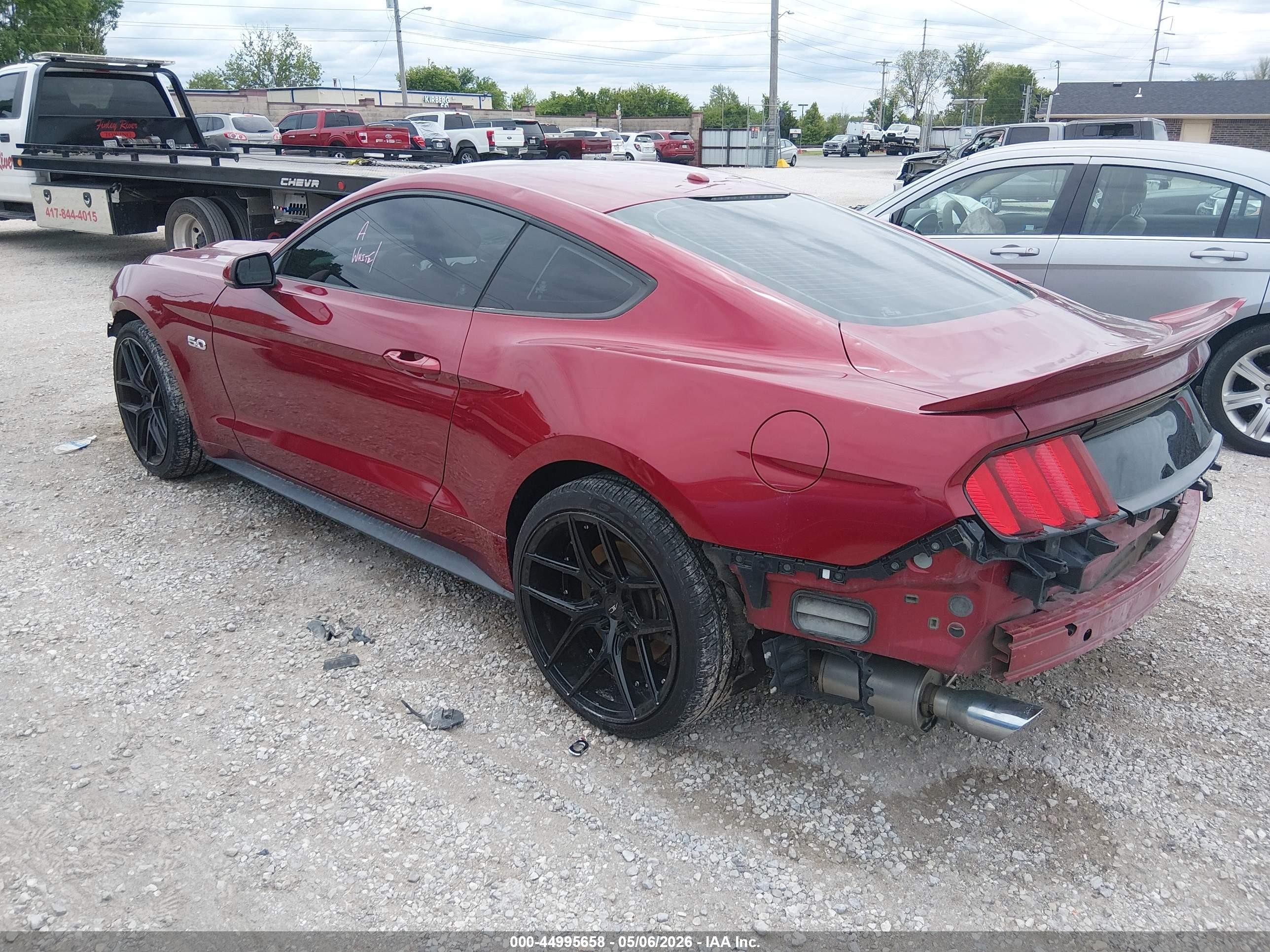 2015 Ford Mustang Gt Premium Red vin: 1FA6P8CF4F5425338