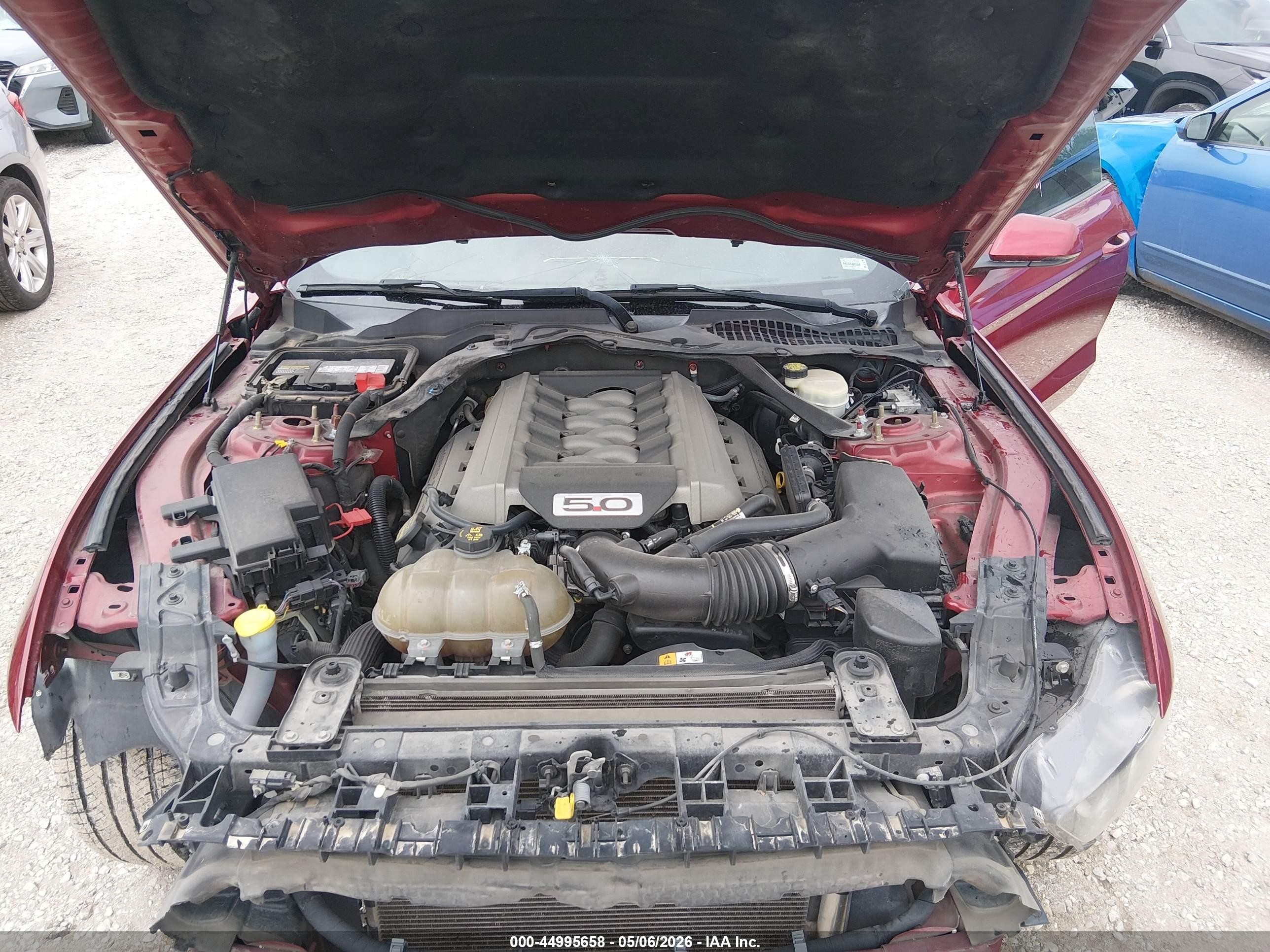 2015 Ford Mustang Gt Premium Red vin: 1FA6P8CF4F5425338