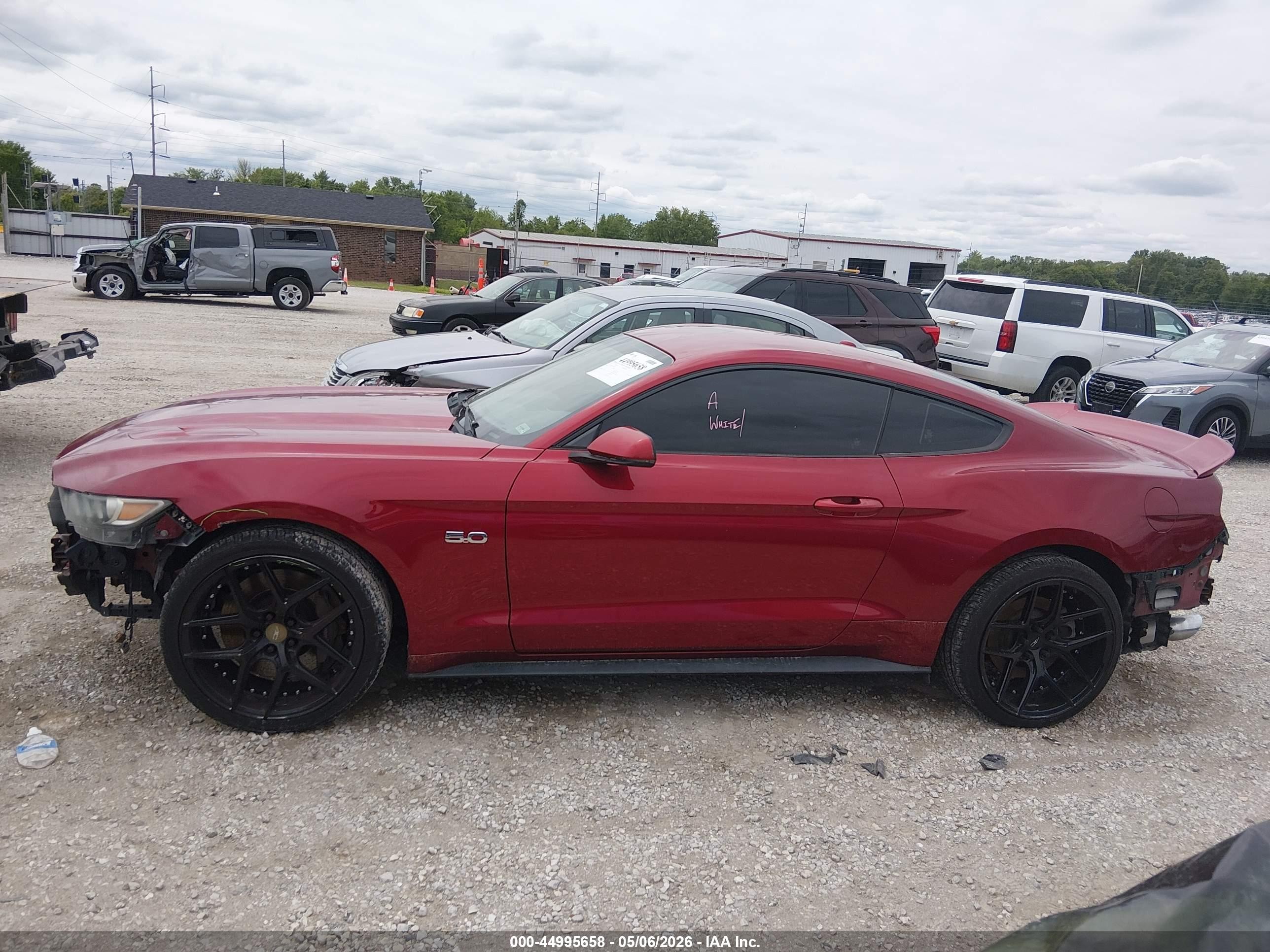 2015 Ford Mustang Gt Premium Red vin: 1FA6P8CF4F5425338