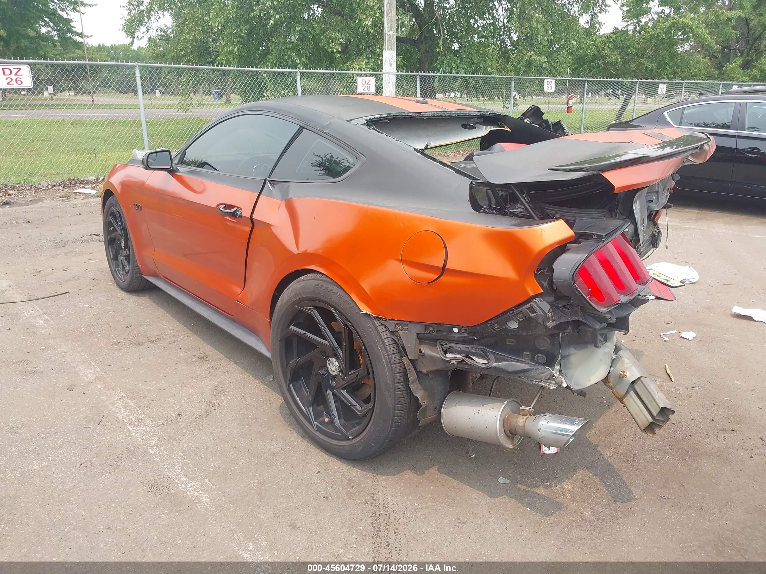 2016 Ford Mustang Gt Premium Orange vin: 1FA6P8CF4G5227764