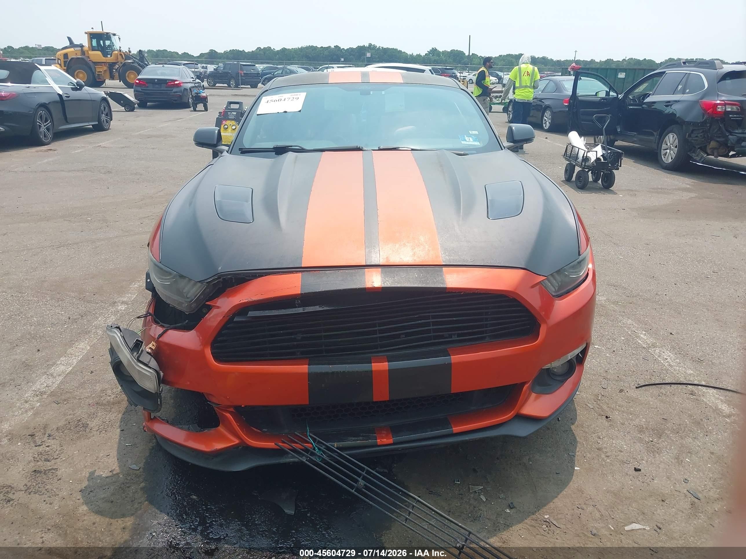 2016 Ford Mustang Gt Premium Orange vin: 1FA6P8CF4G5227764