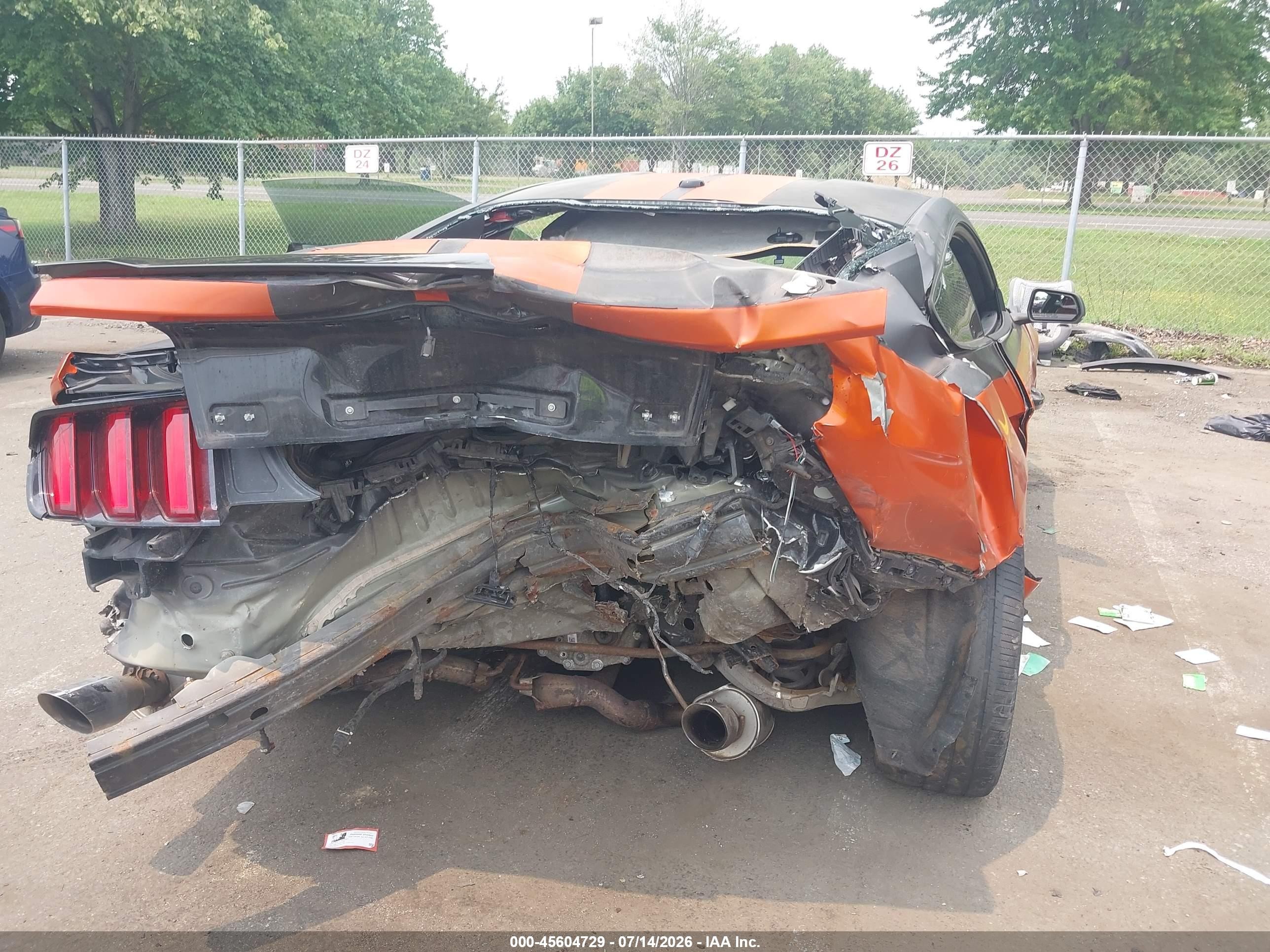 2016 Ford Mustang Gt Premium Orange vin: 1FA6P8CF4G5227764
