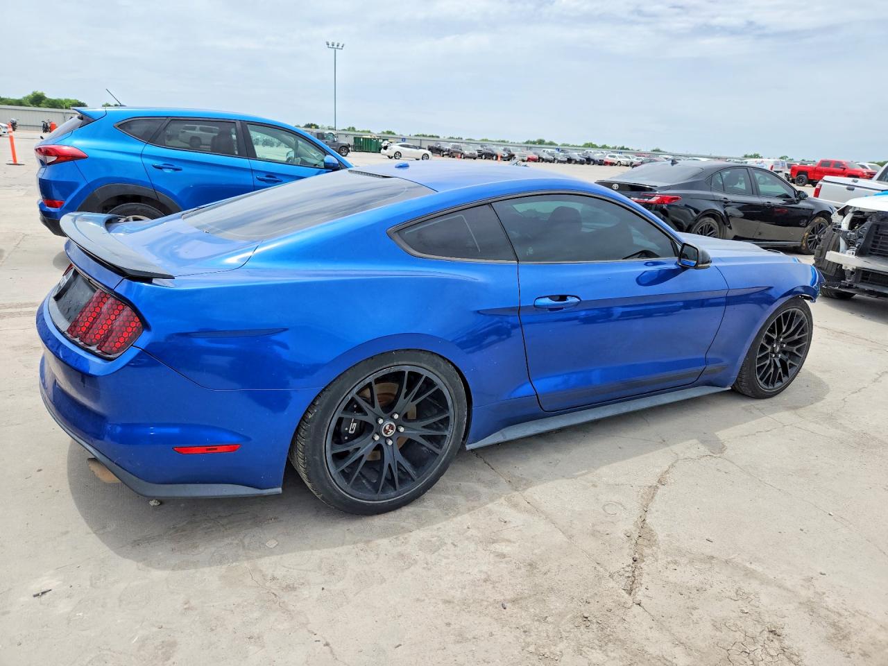 2017 Ford Mustang Gt Синий vin: 1FA6P8CF4H5211050
