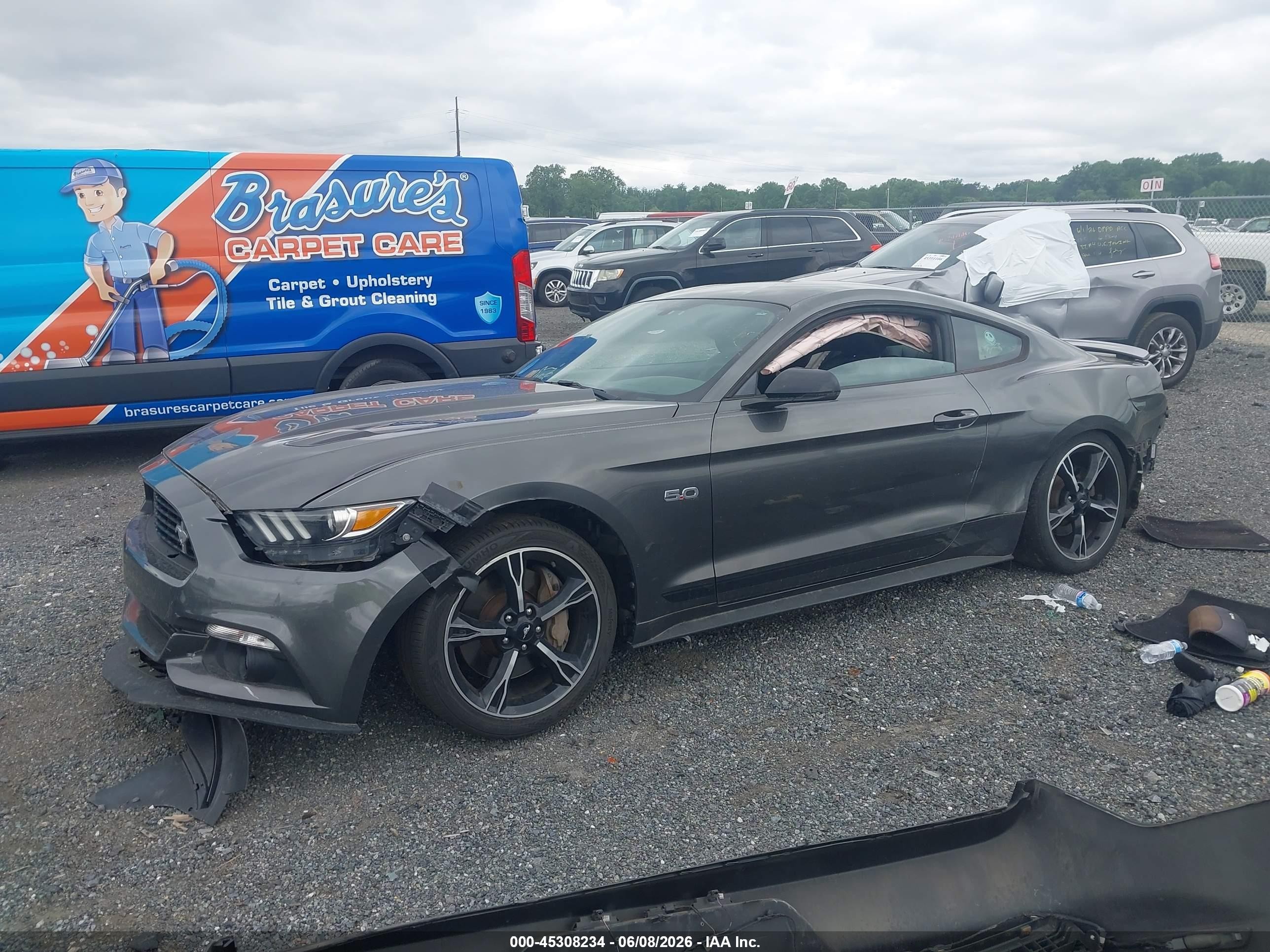 2017 Ford Mustang Gt Premium Gray vin: 1FA6P8CF4H5238278