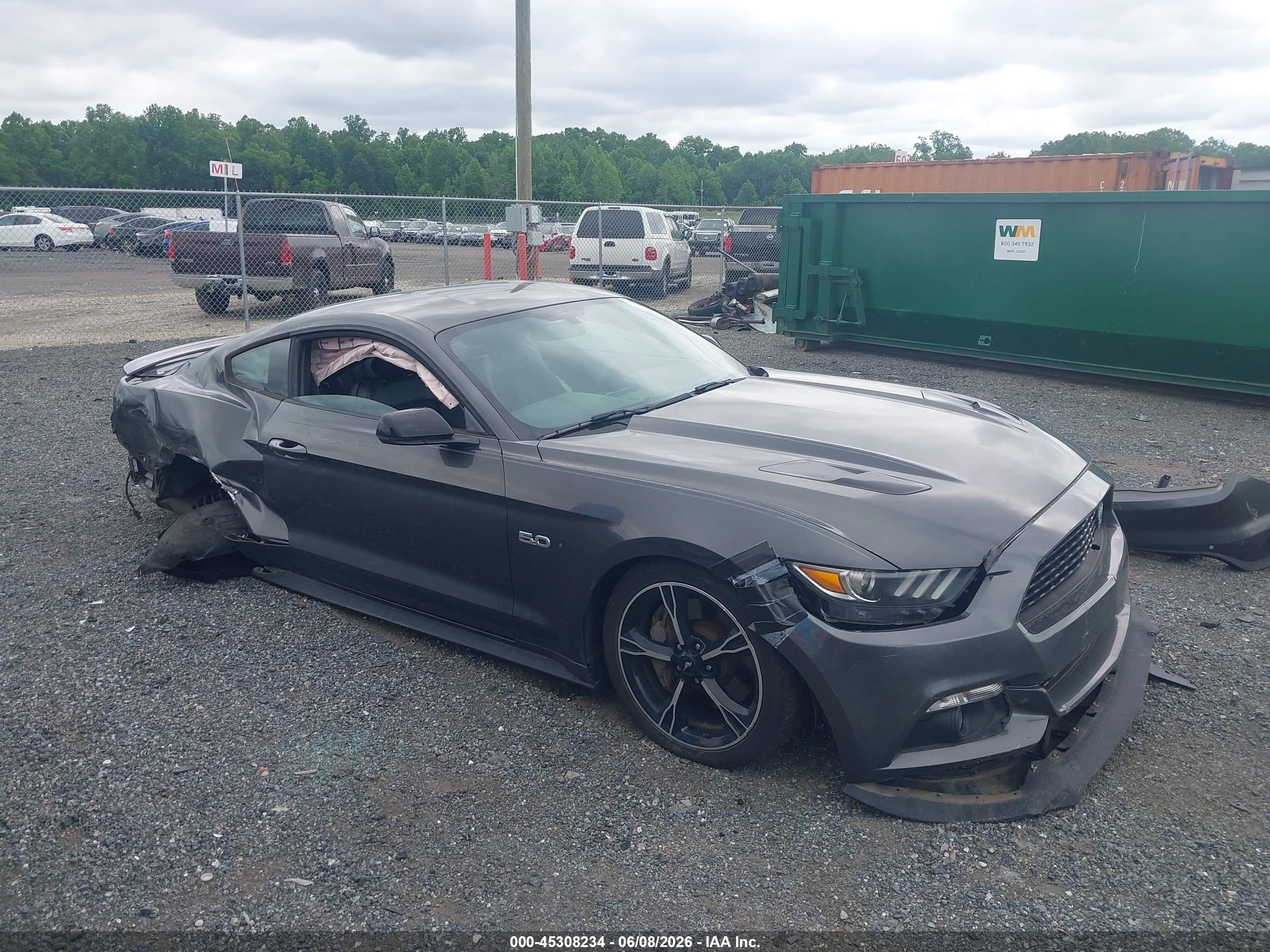 2017 Ford Mustang Gt Premium Gray vin: 1FA6P8CF4H5238278