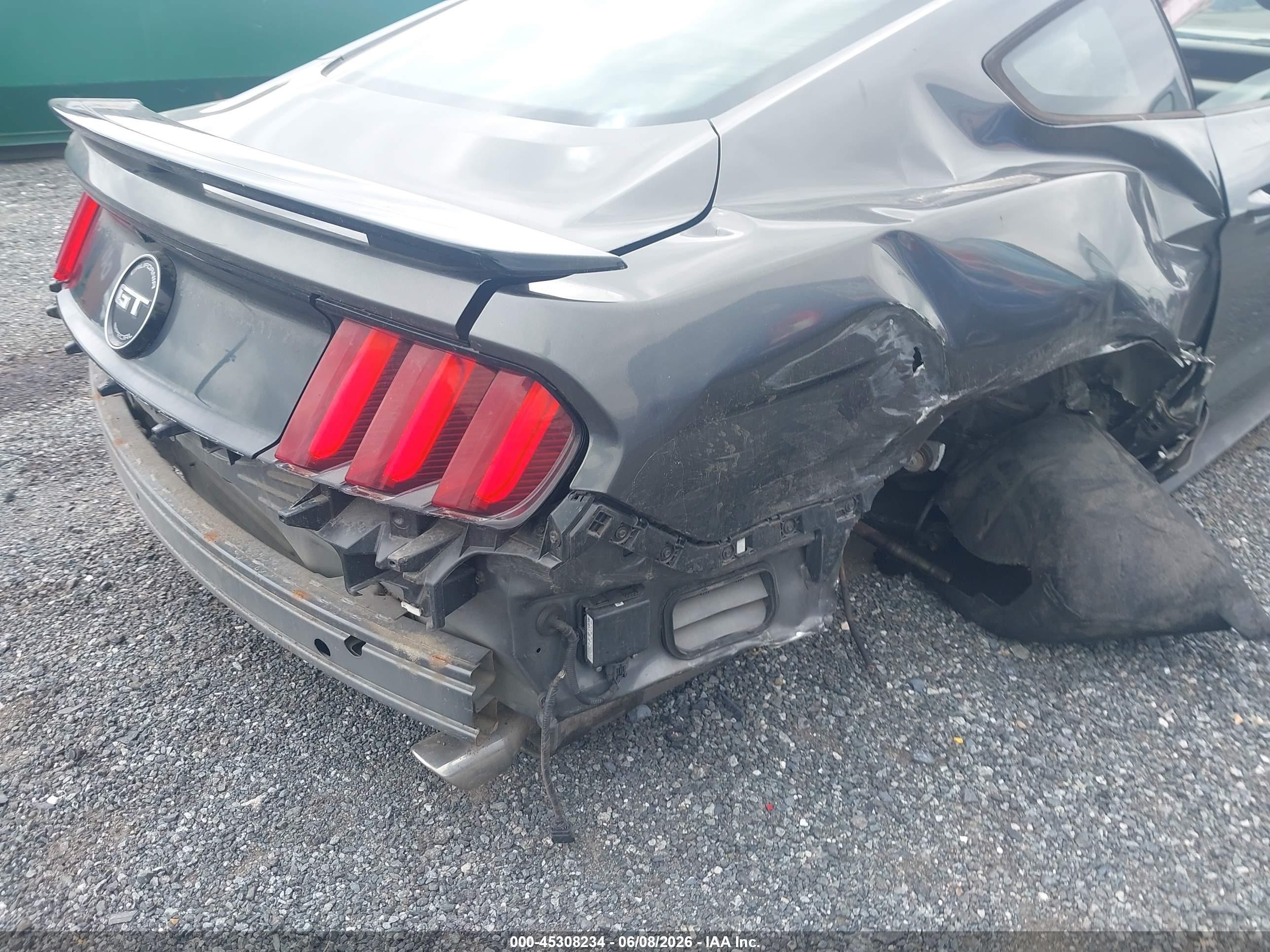 2017 Ford Mustang Gt Premium Gray vin: 1FA6P8CF4H5238278