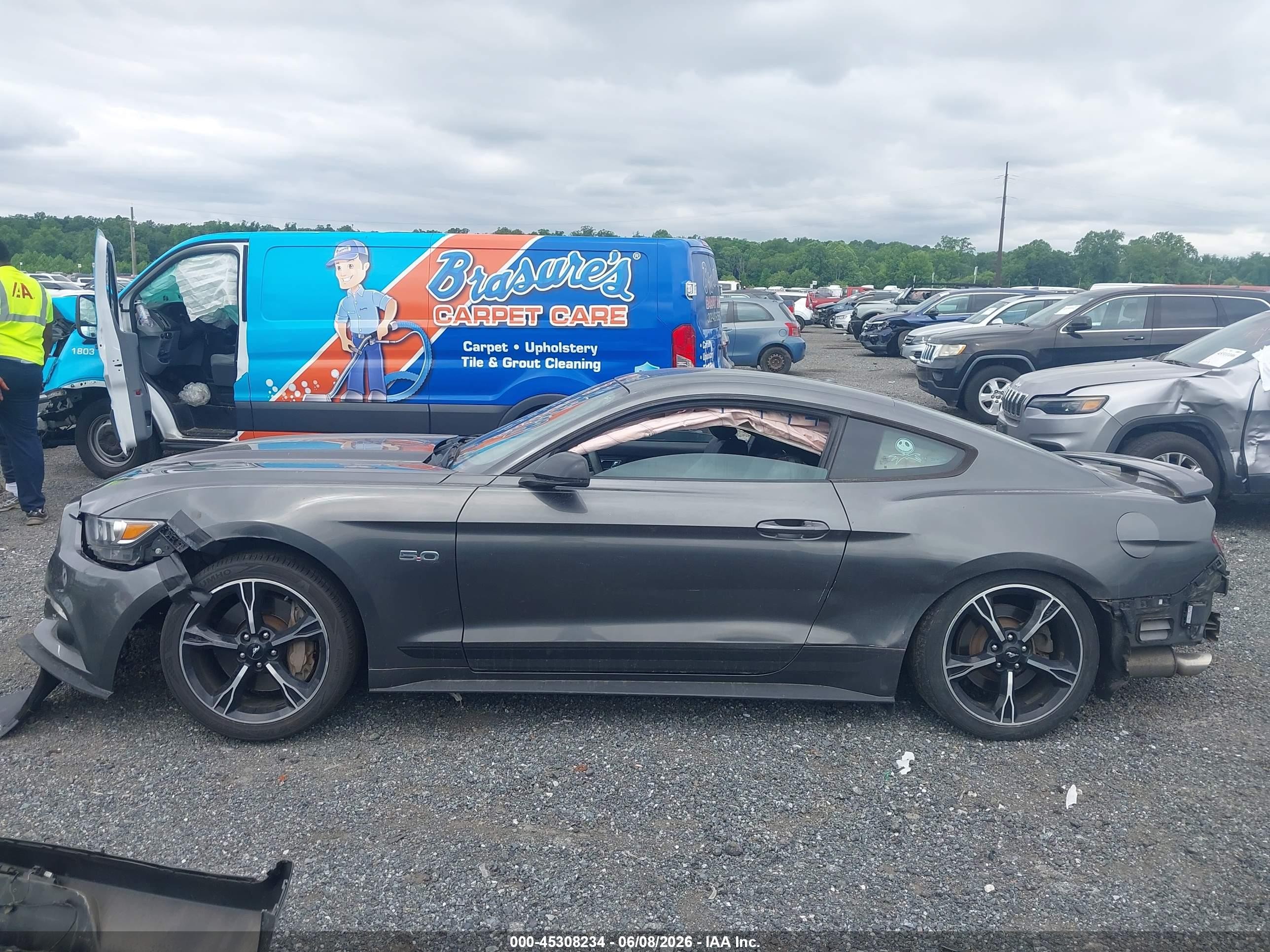 2017 Ford Mustang Gt Premium Gray vin: 1FA6P8CF4H5238278