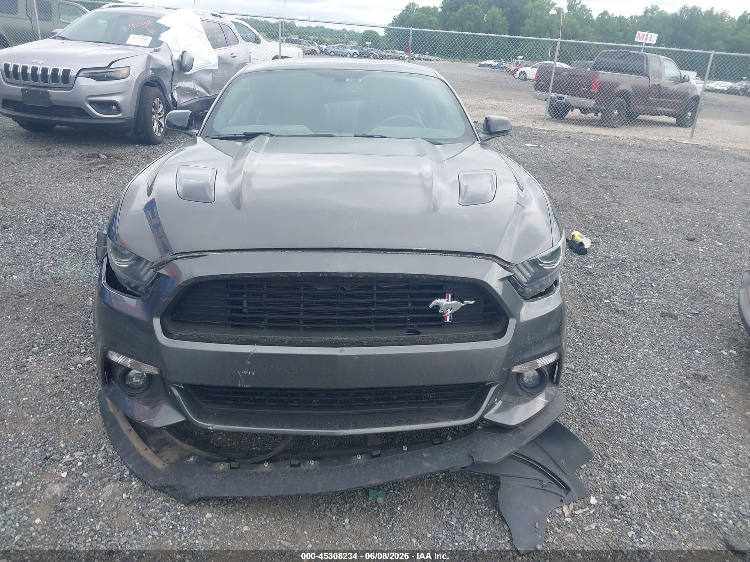2017 Ford Mustang Gt Premium Gray vin: 1FA6P8CF4H5238278