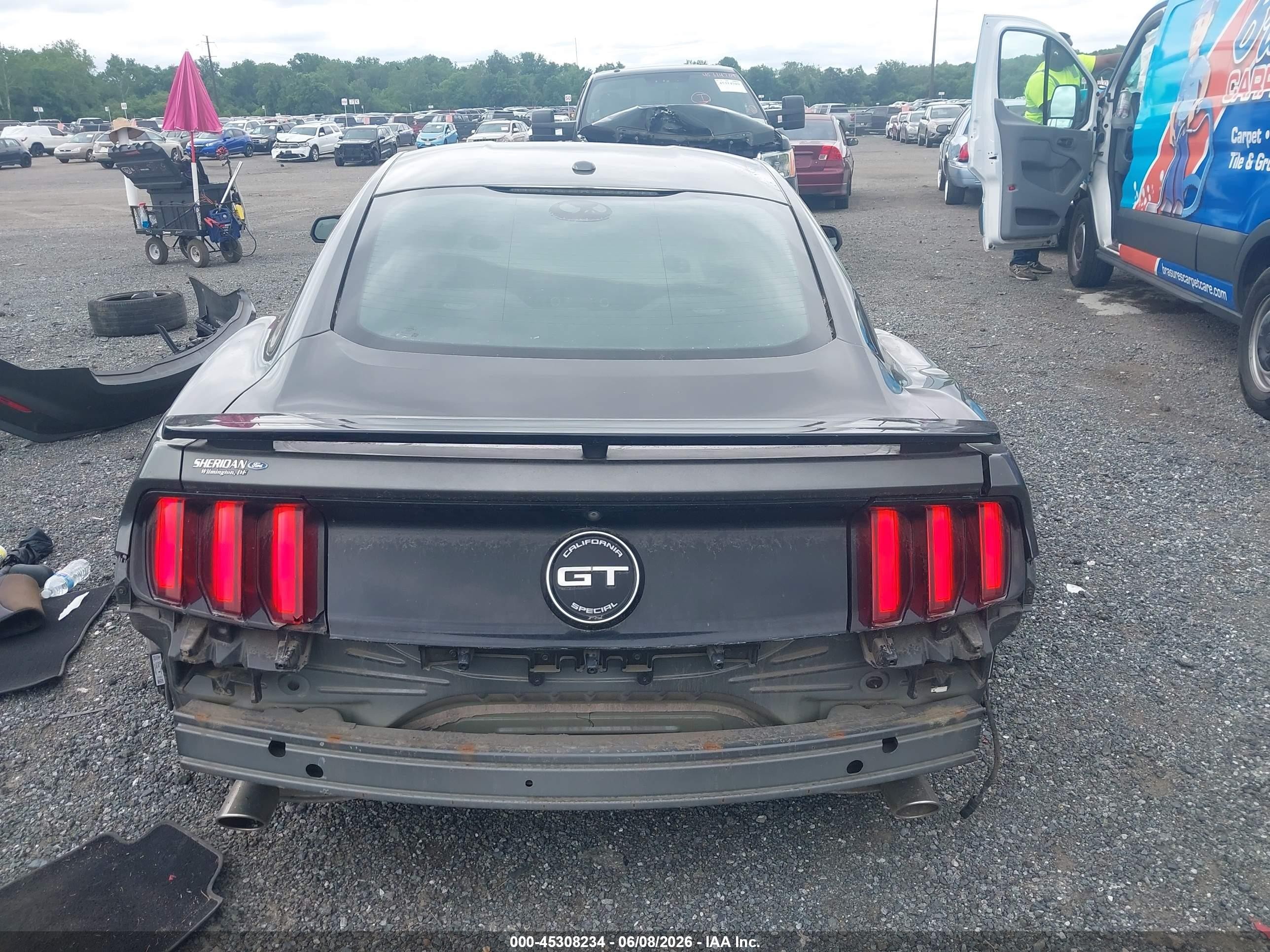 2017 Ford Mustang Gt Premium Gray vin: 1FA6P8CF4H5238278
