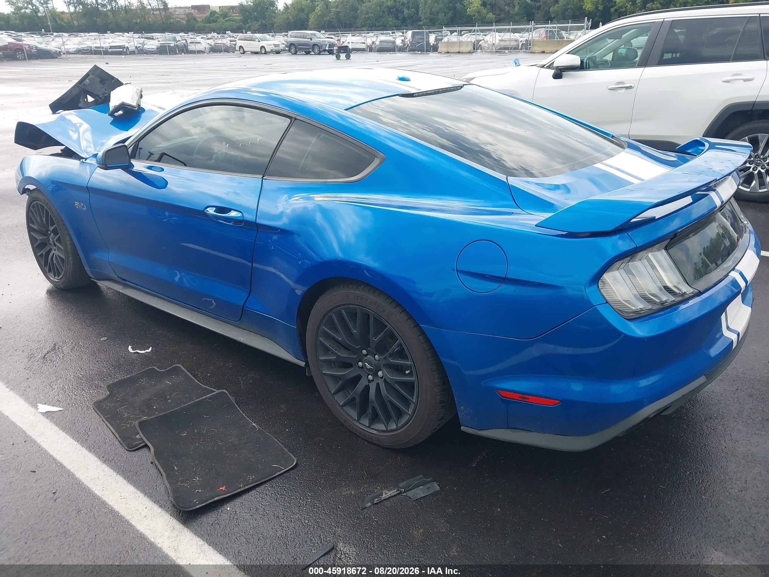 2019 Ford Mustang Gt Premium Blue vin: 1FA6P8CF4K5116463