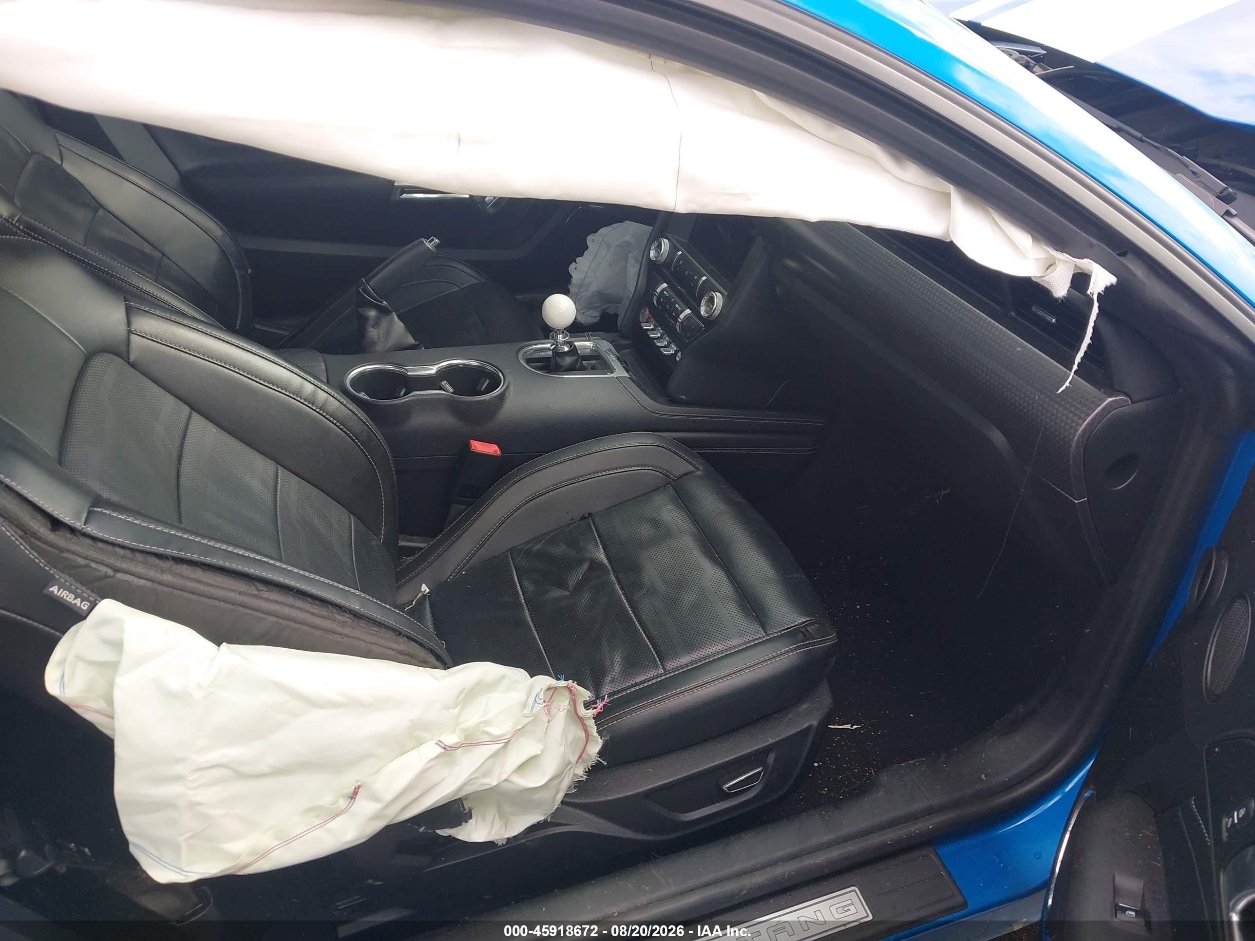 2019 Ford Mustang Gt Premium Blue vin: 1FA6P8CF4K5116463