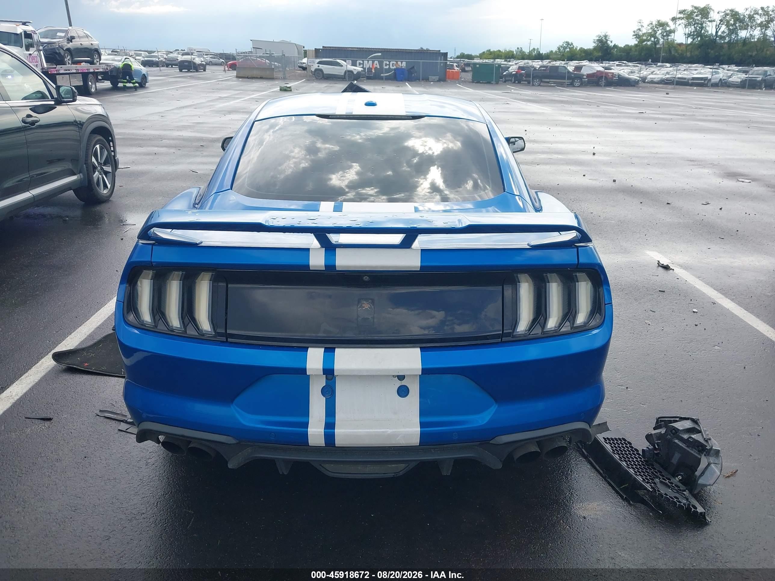 2019 Ford Mustang Gt Premium Blue vin: 1FA6P8CF4K5116463