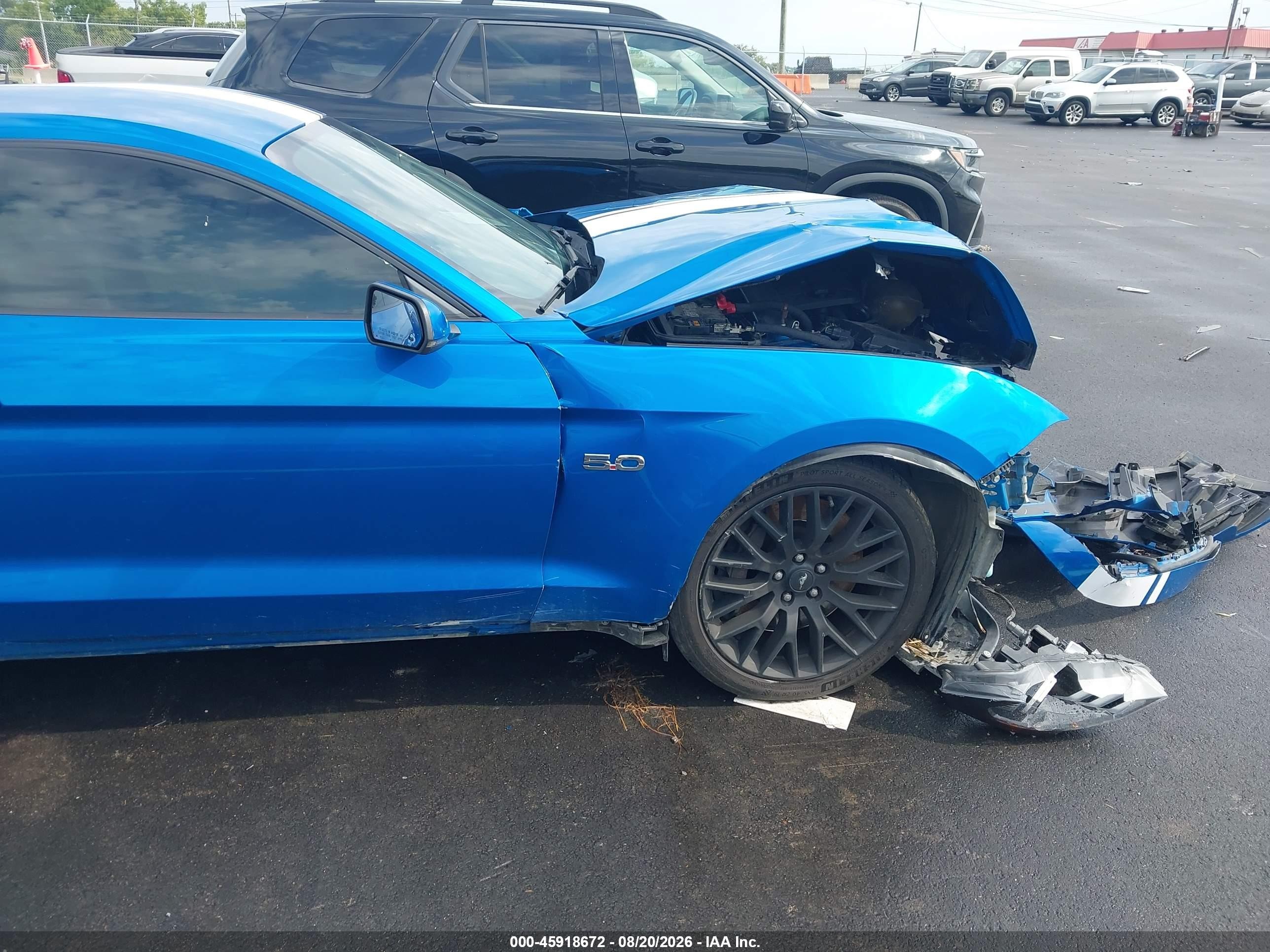 2019 Ford Mustang Gt Premium Blue vin: 1FA6P8CF4K5116463
