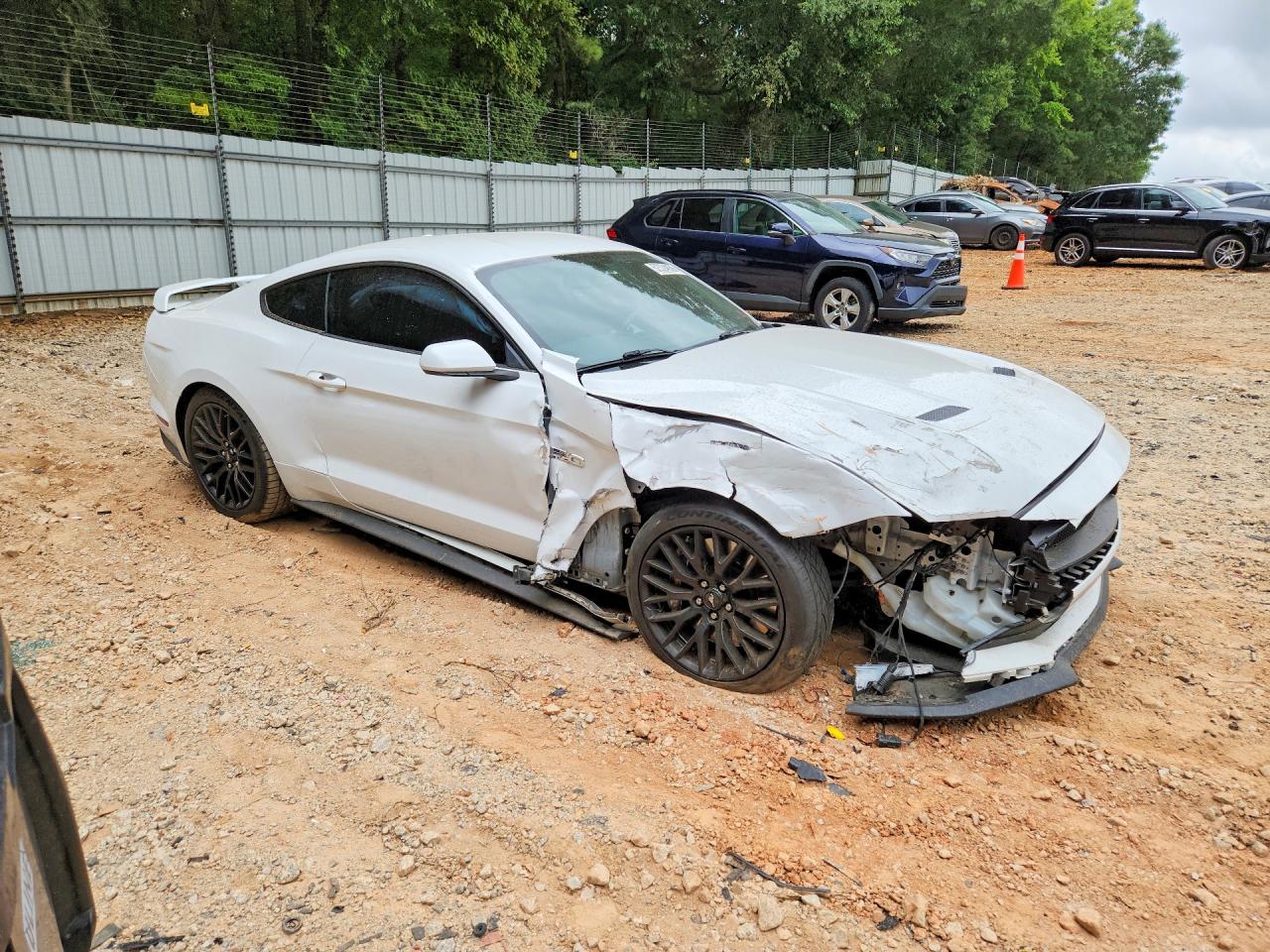 2019 Ford Mustang Gt White vin: 1FA6P8CF4K5133750