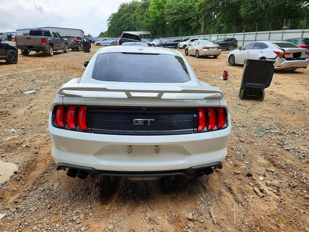 2019 Ford Mustang Gt White vin: 1FA6P8CF4K5133750