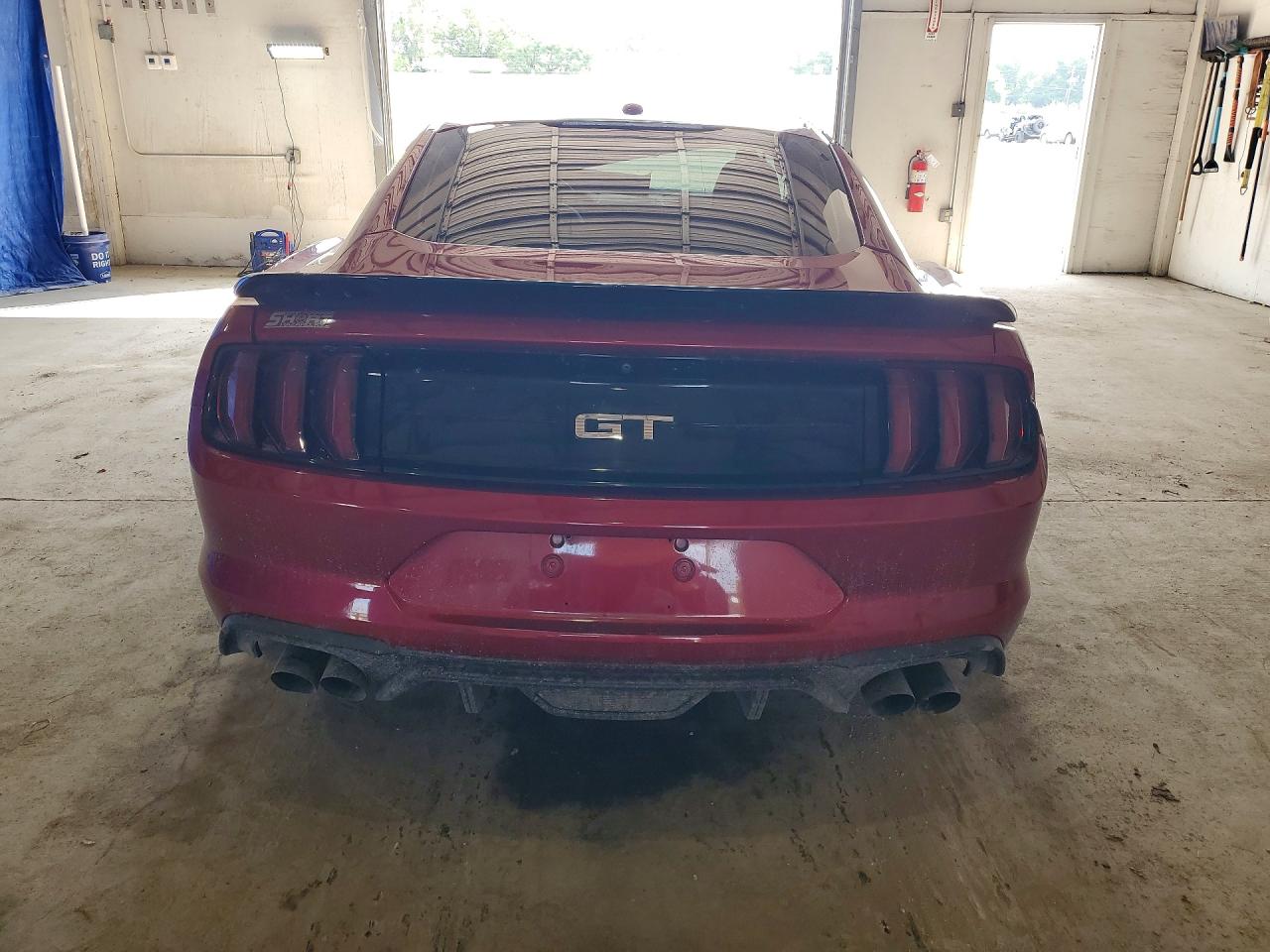 2019 Ford Mustang Gt Burgundy vin: 1FA6P8CF4K5141198