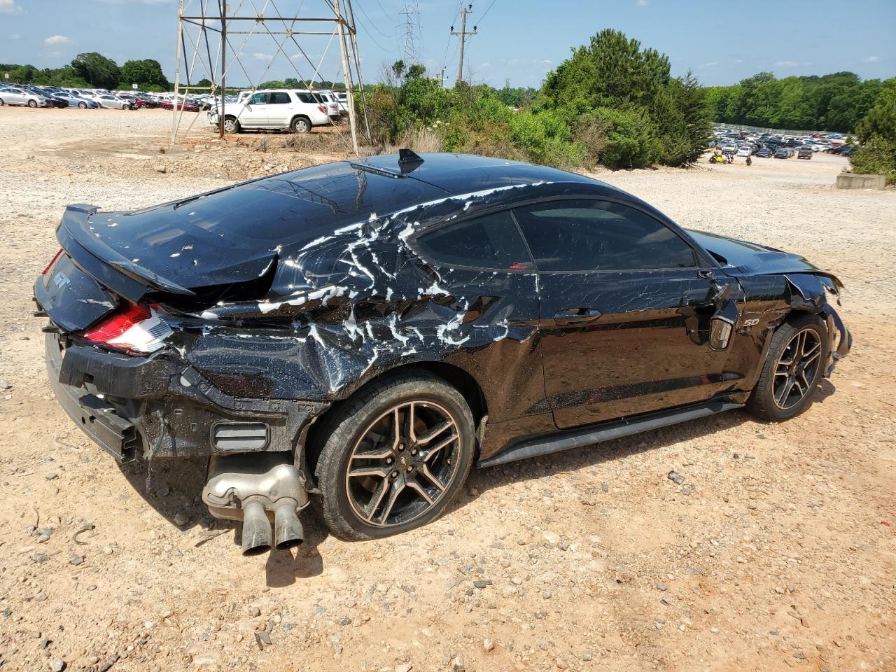 2020 Ford Mustang Gt Черный vin: 1FA6P8CF4L5166619