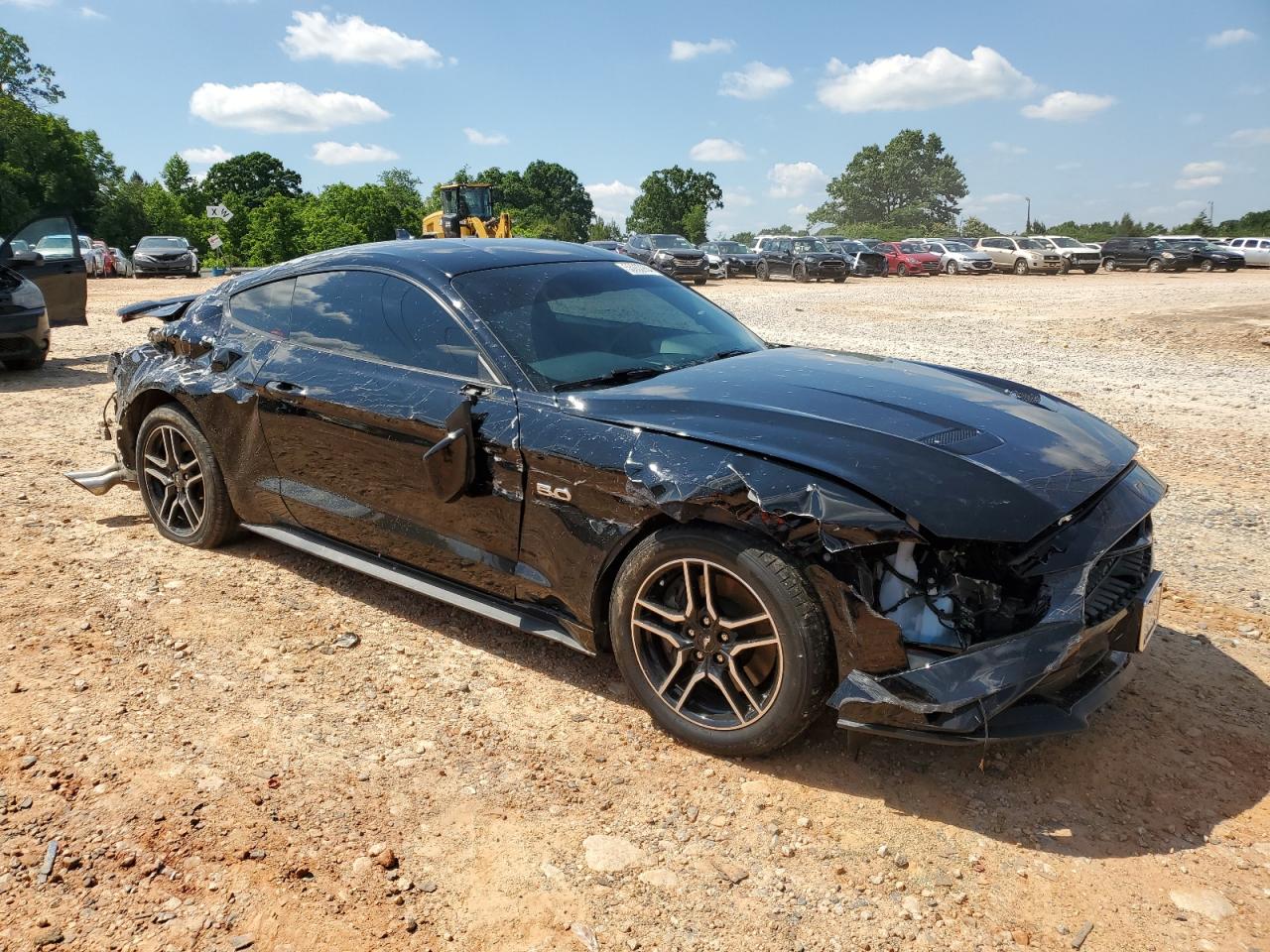 2020 Ford Mustang Gt Черный vin: 1FA6P8CF4L5166619