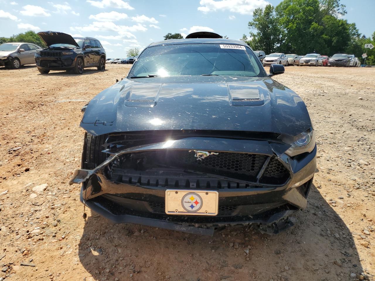2020 Ford Mustang Gt Черный vin: 1FA6P8CF4L5166619
