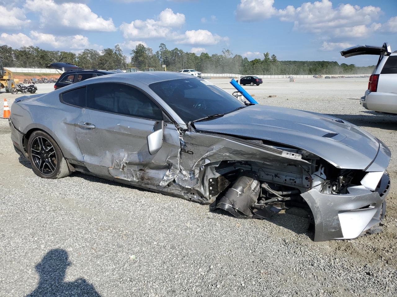 2021 Ford Mustang Gt Silver vin: 1FA6P8CF4M5138322