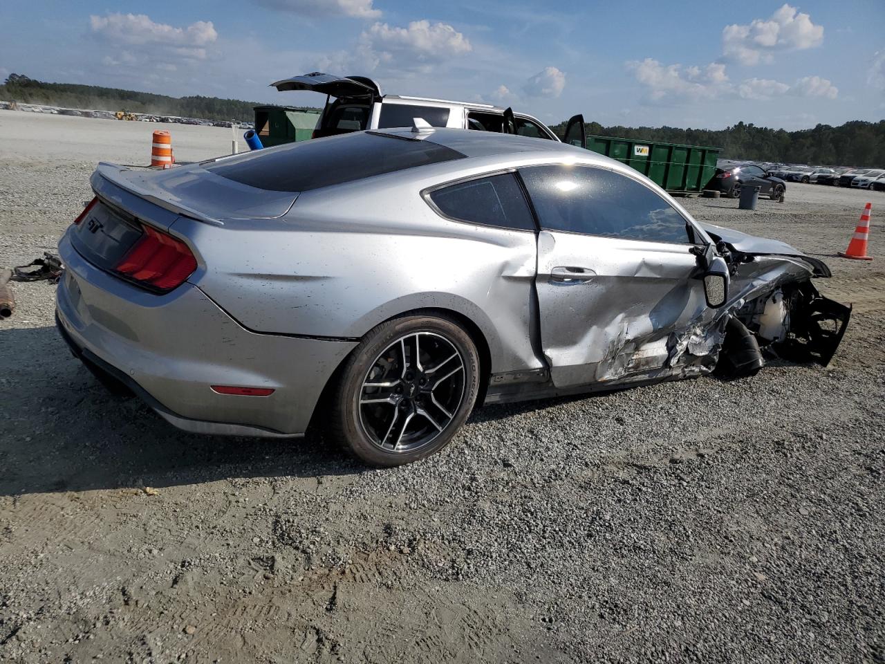 2021 Ford Mustang Gt Silver vin: 1FA6P8CF4M5138322